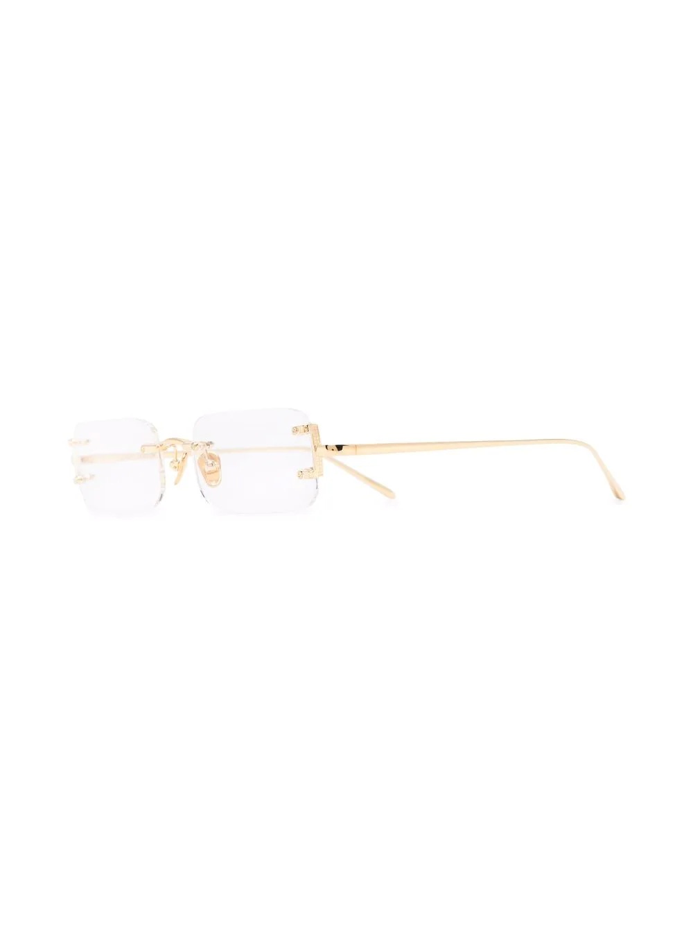 frameless square glasses - 3