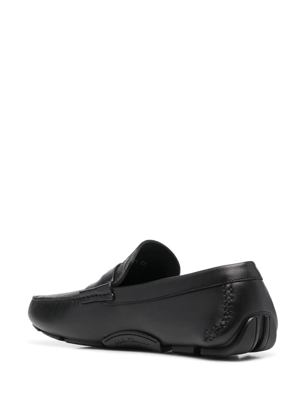 slip-on leather loafers - 3