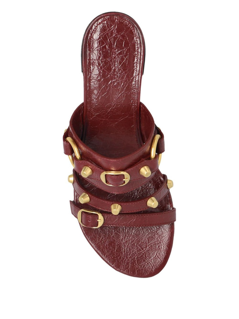 65mm leather heeled sandals 4