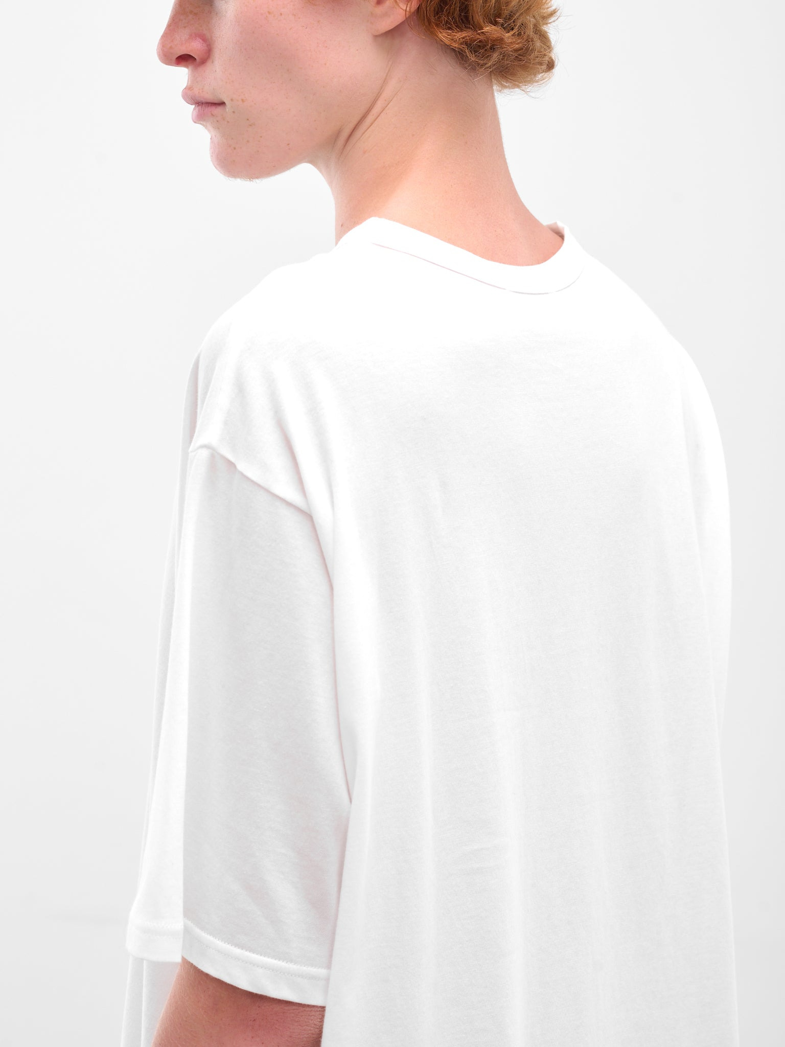 White Crewneck Tee - 4