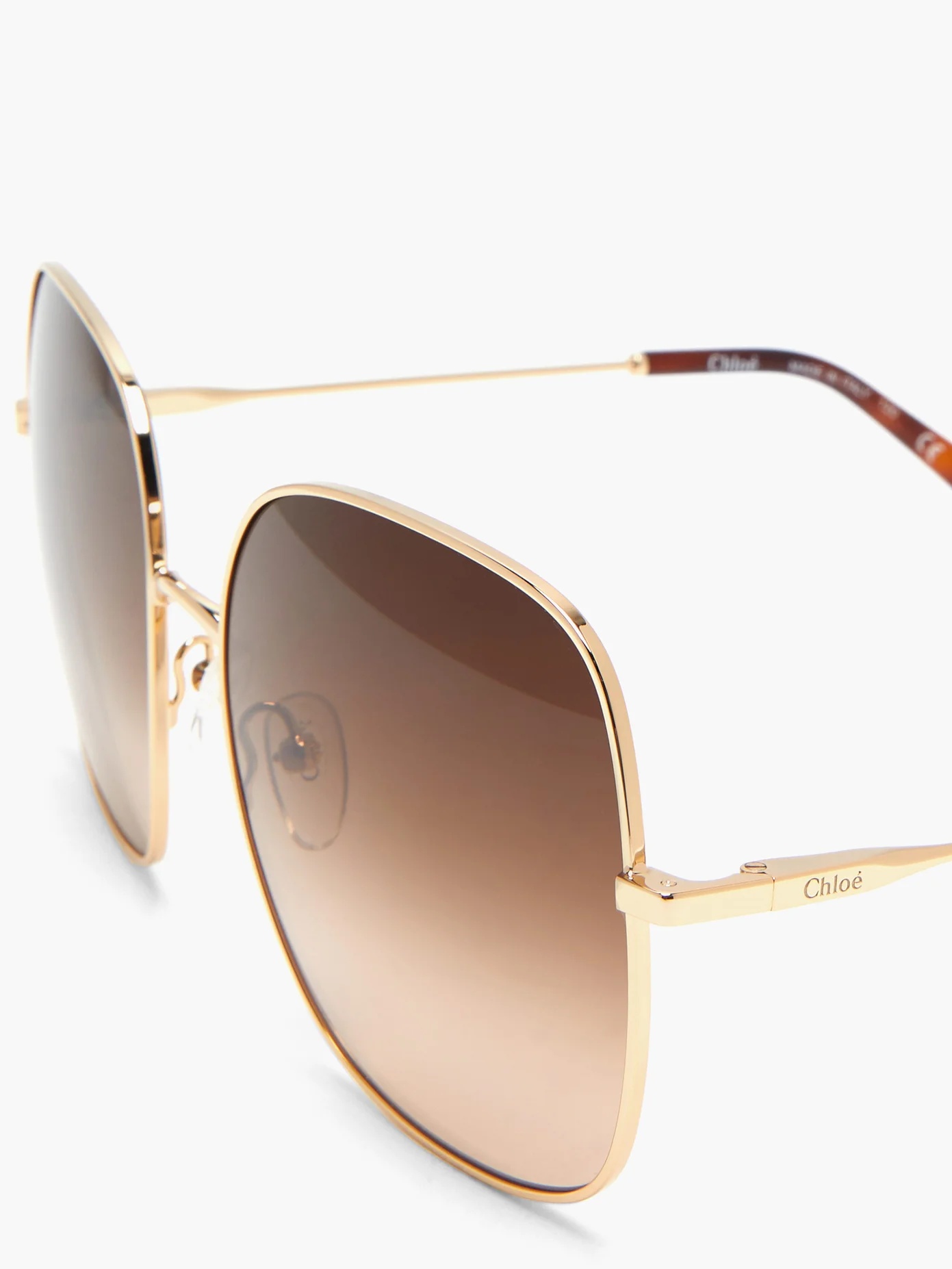 Eliz square metal sunglasses - 2