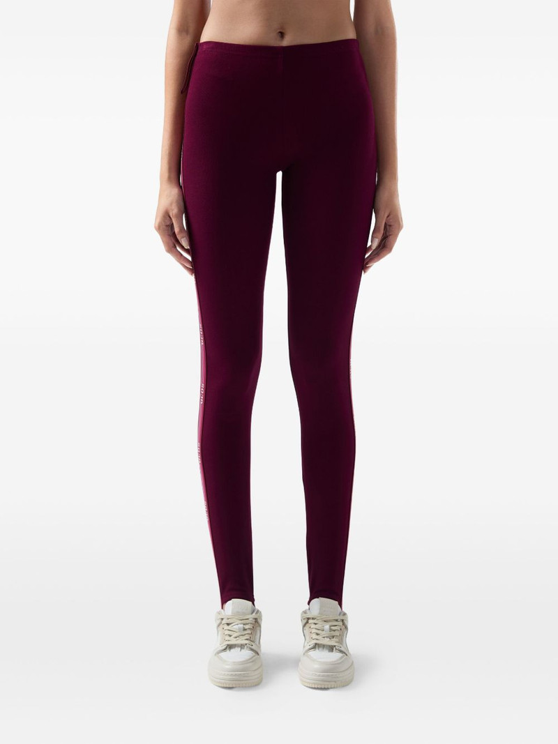 logo-tape piquet leggings 3