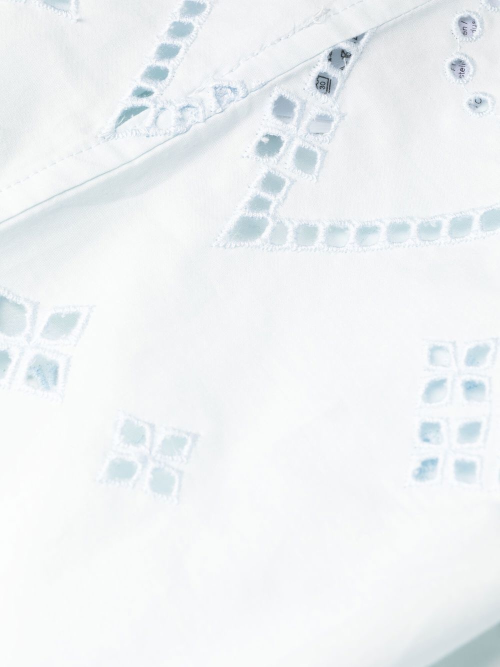 broderie anglaise midi shirt dress - 7