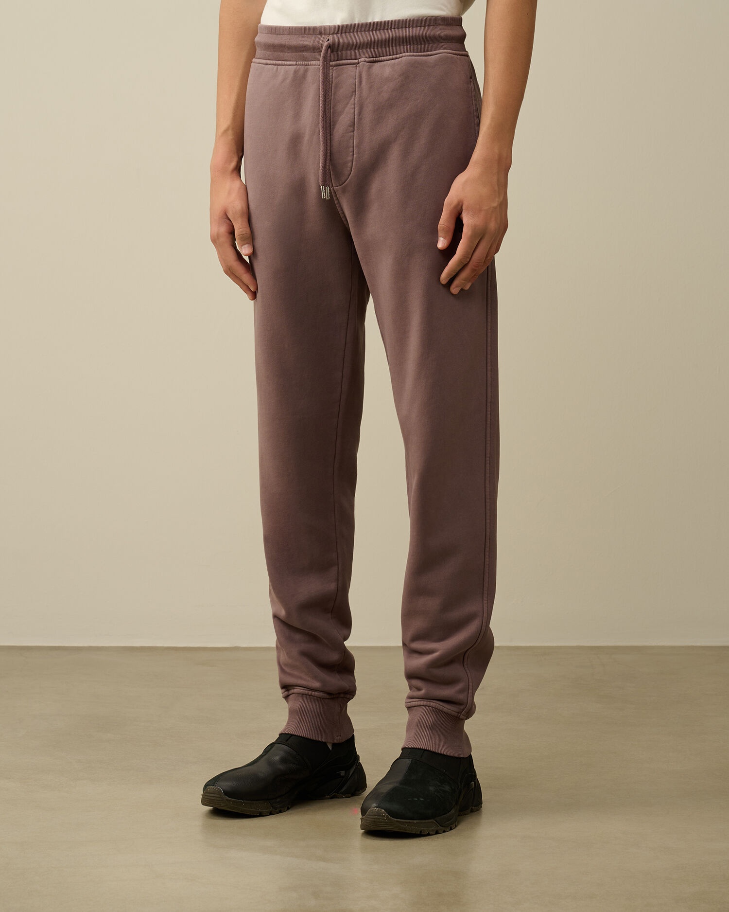 Brushed and Emerized Diagonal Fleece Cargo Sweatpants - 2