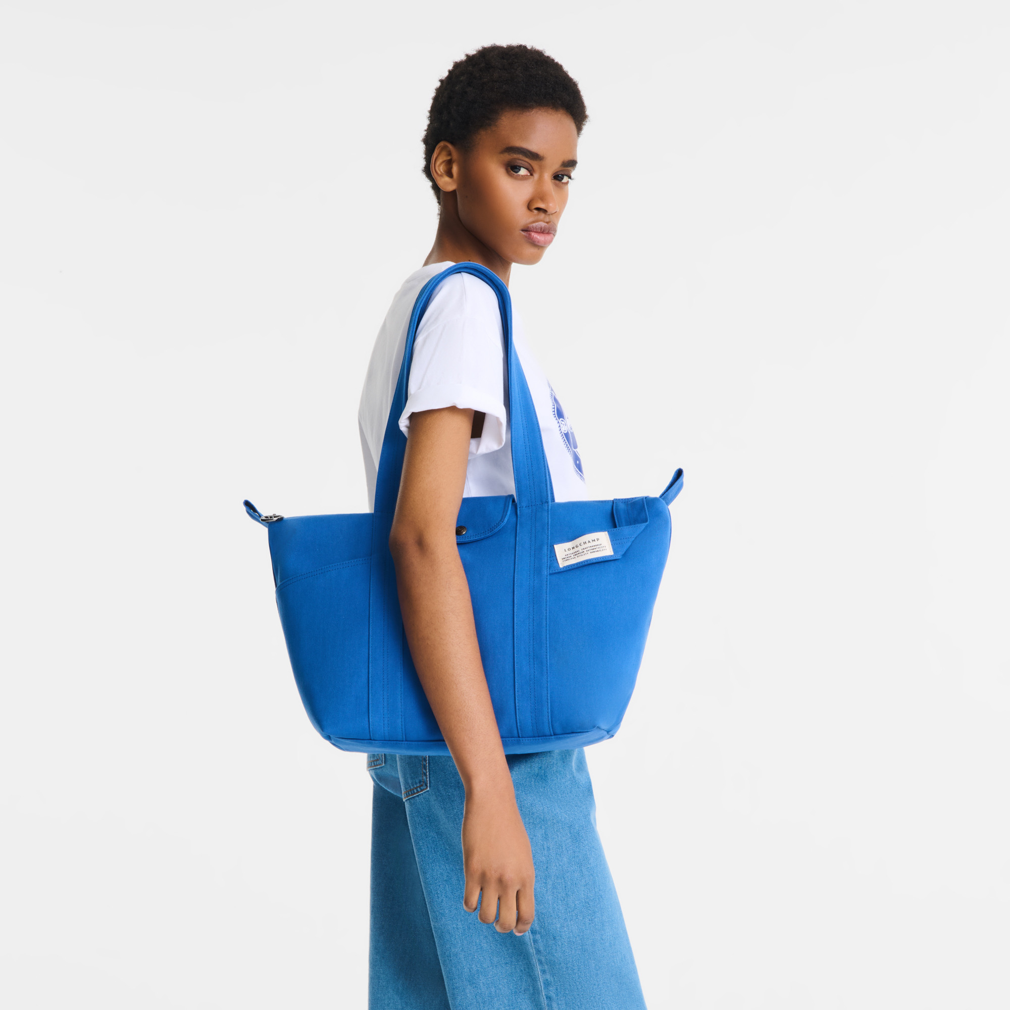 Le Pliage Collection L Tote bag Atlantic - Canvas - 2