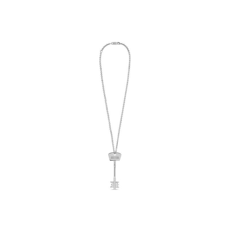 Bb Key Necklace  in Silver 1