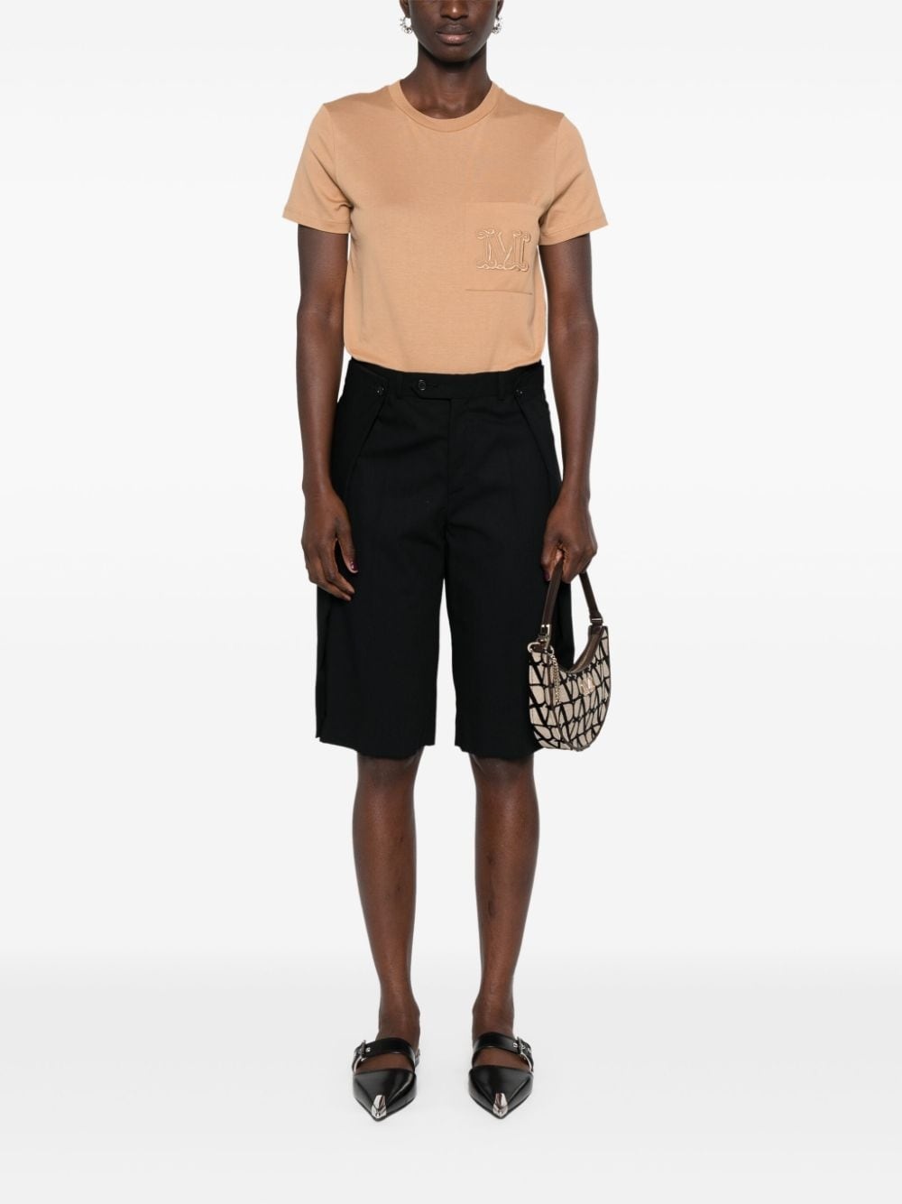 Papaia logo-embroidered T-shirt - 2
