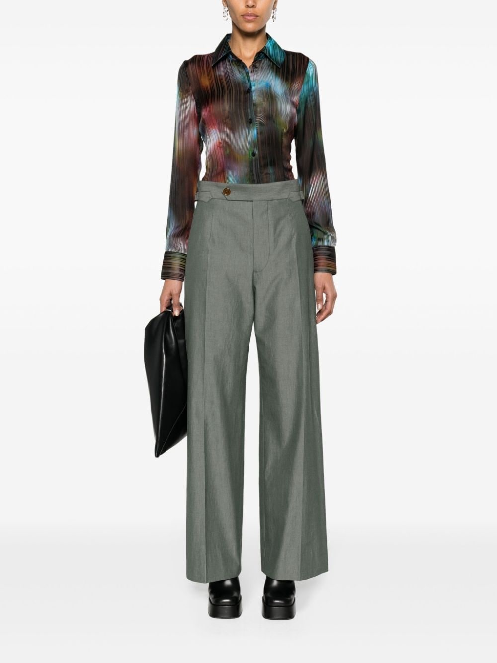 Lauren high-waist wide-leg trousers - 2
