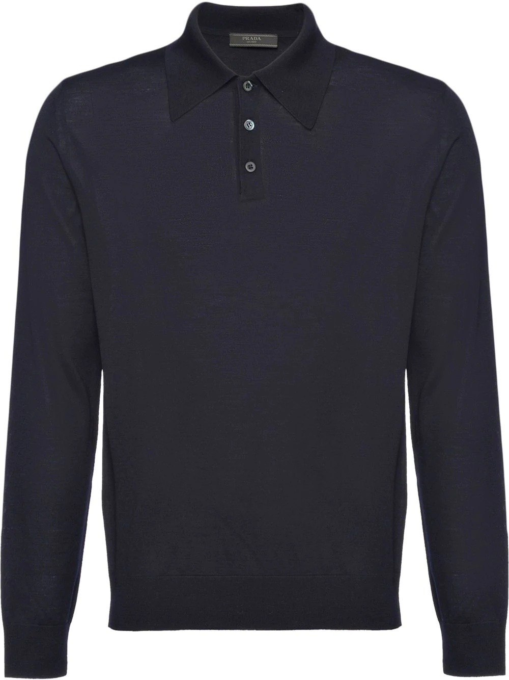 worsted wool polo shirt - 1