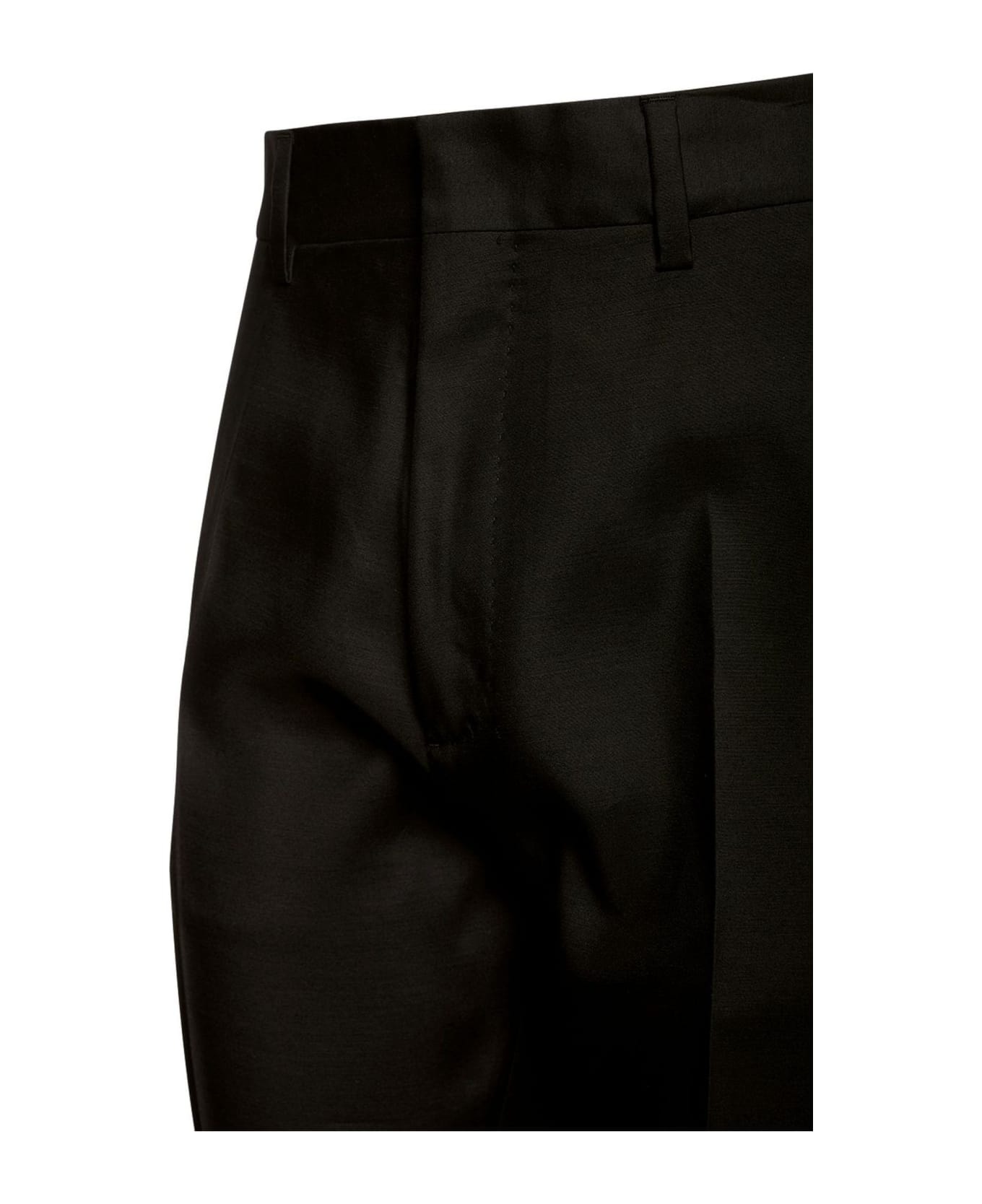Black Berlin Wool And Silk Suit - 4
