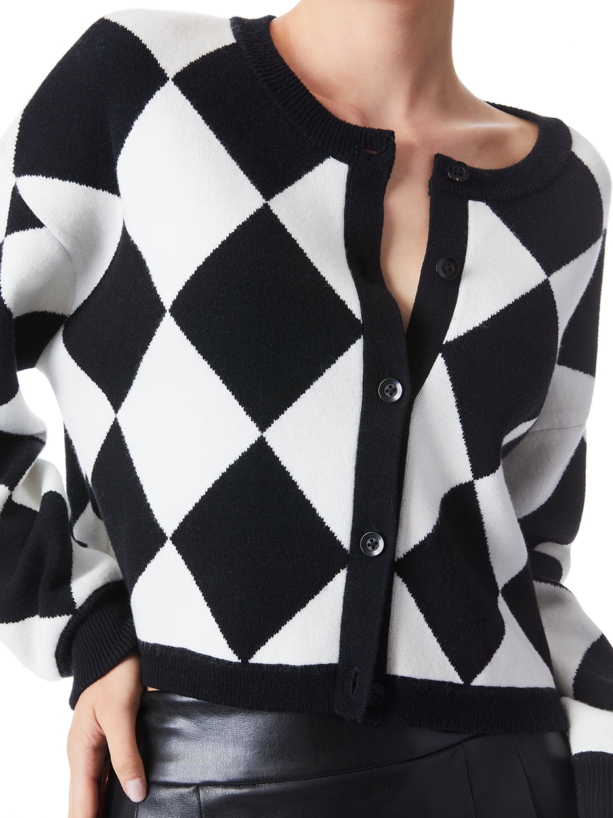 VERENA JACQUARD TEXTURED CARDIGAN - 5