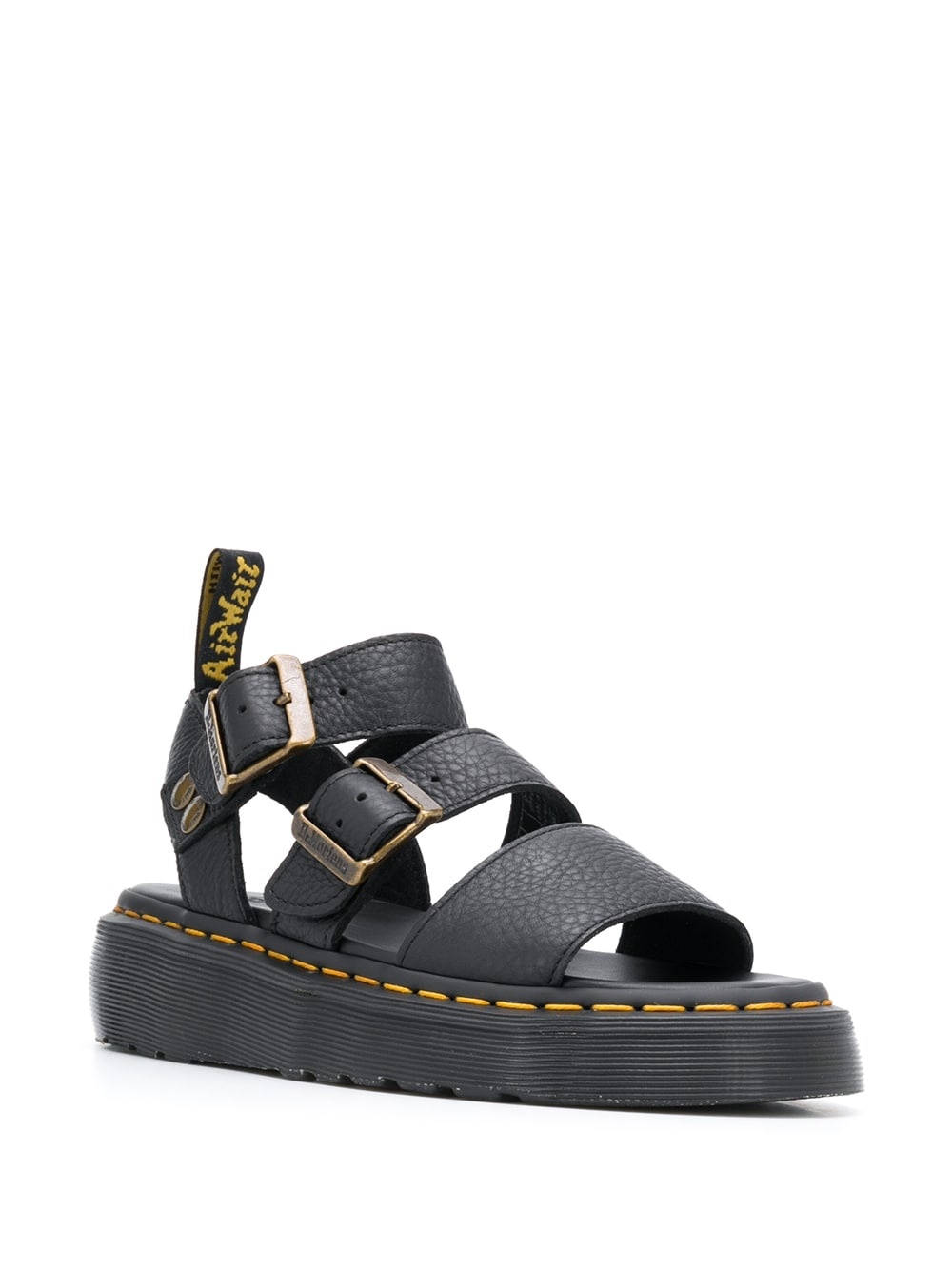 open toe buckled sandals - 2