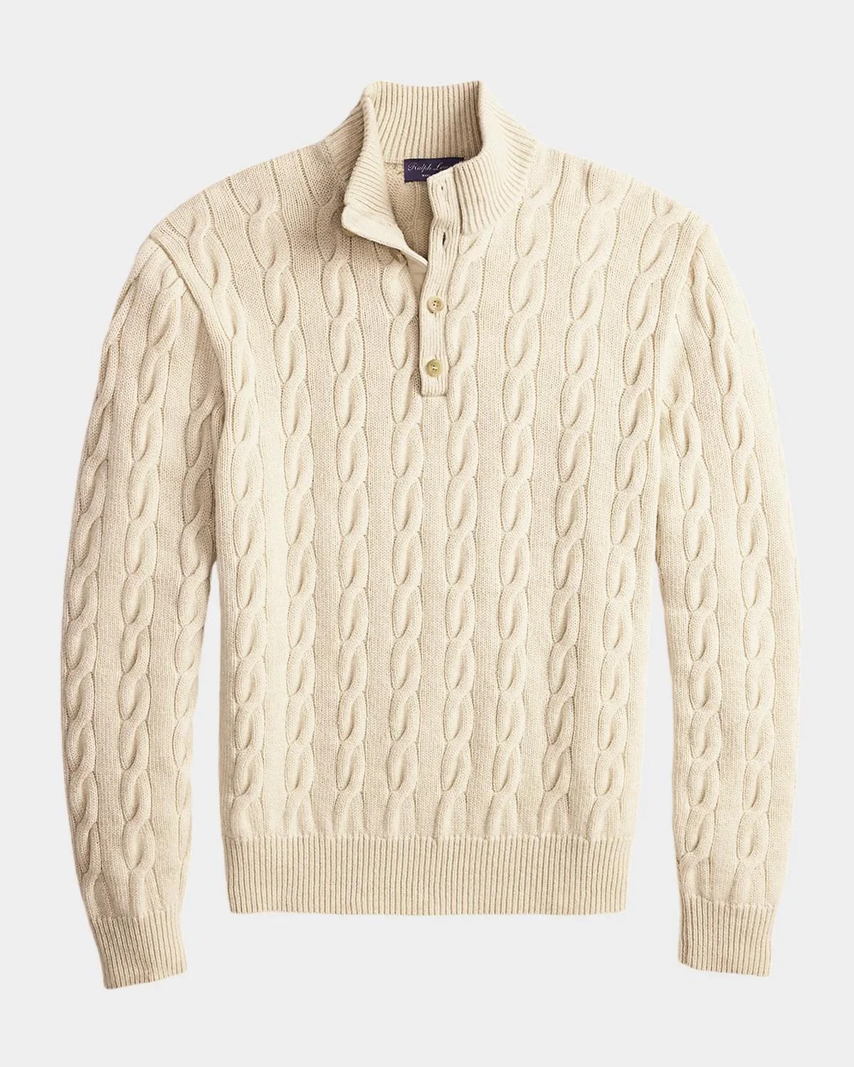 Cable-Knit Cashmere Sweater - 1