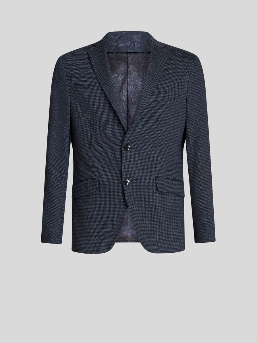 JACQUARD BLAZER WITH HOOD - 2
