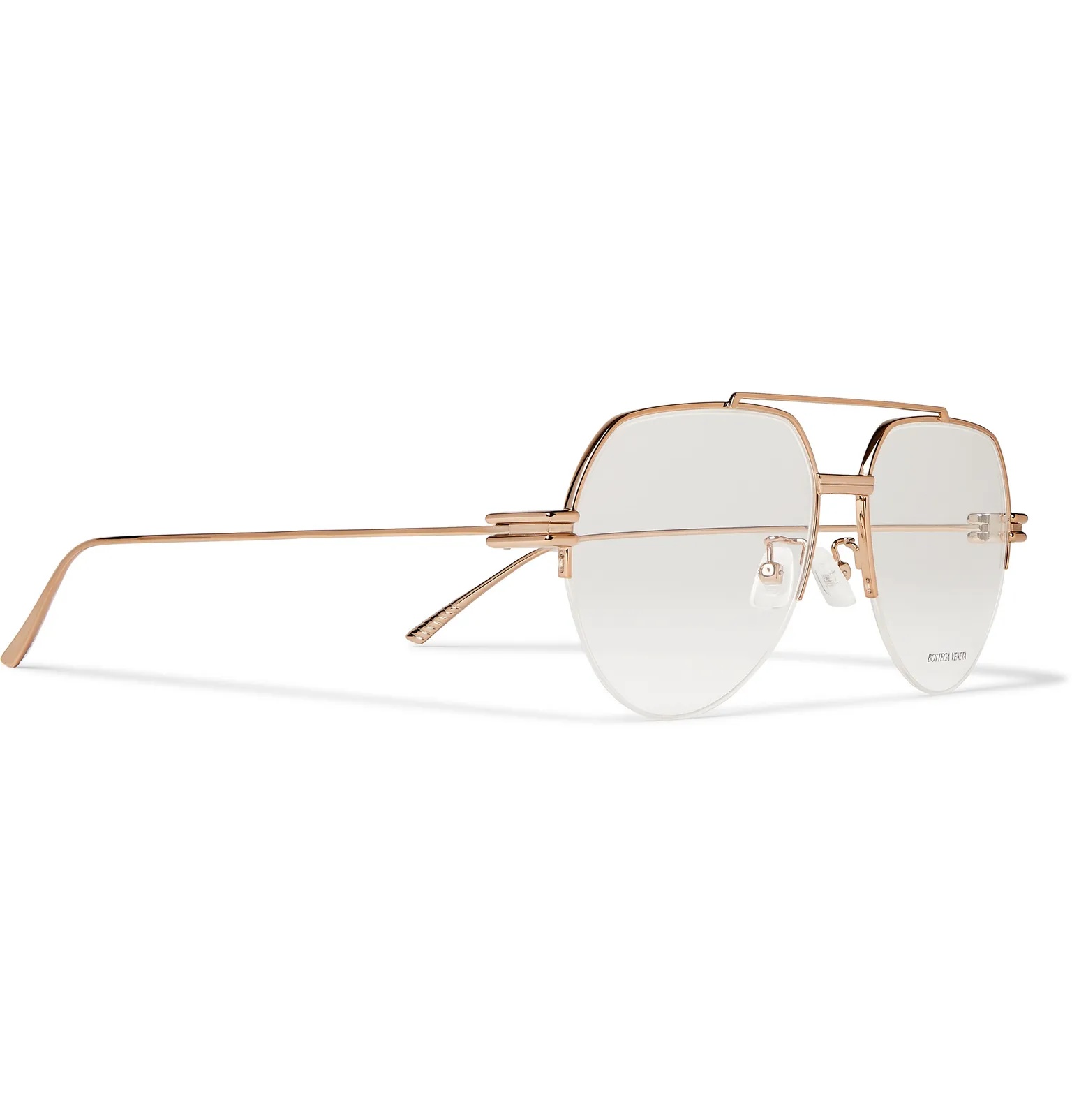 Aviator-Style Gold-Tone Optical Glasses - 2