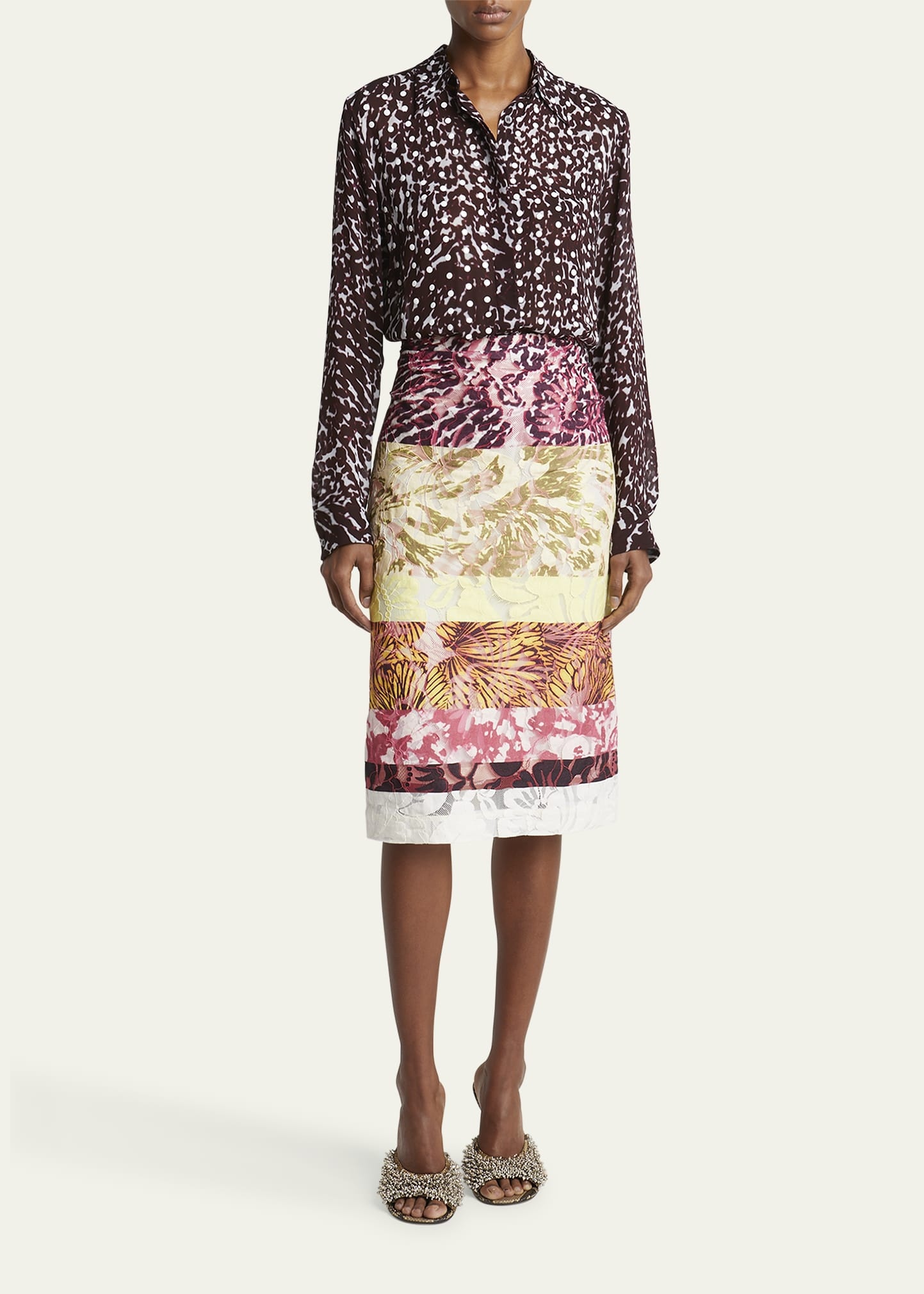 Stan Printed Midi Skirt - 2