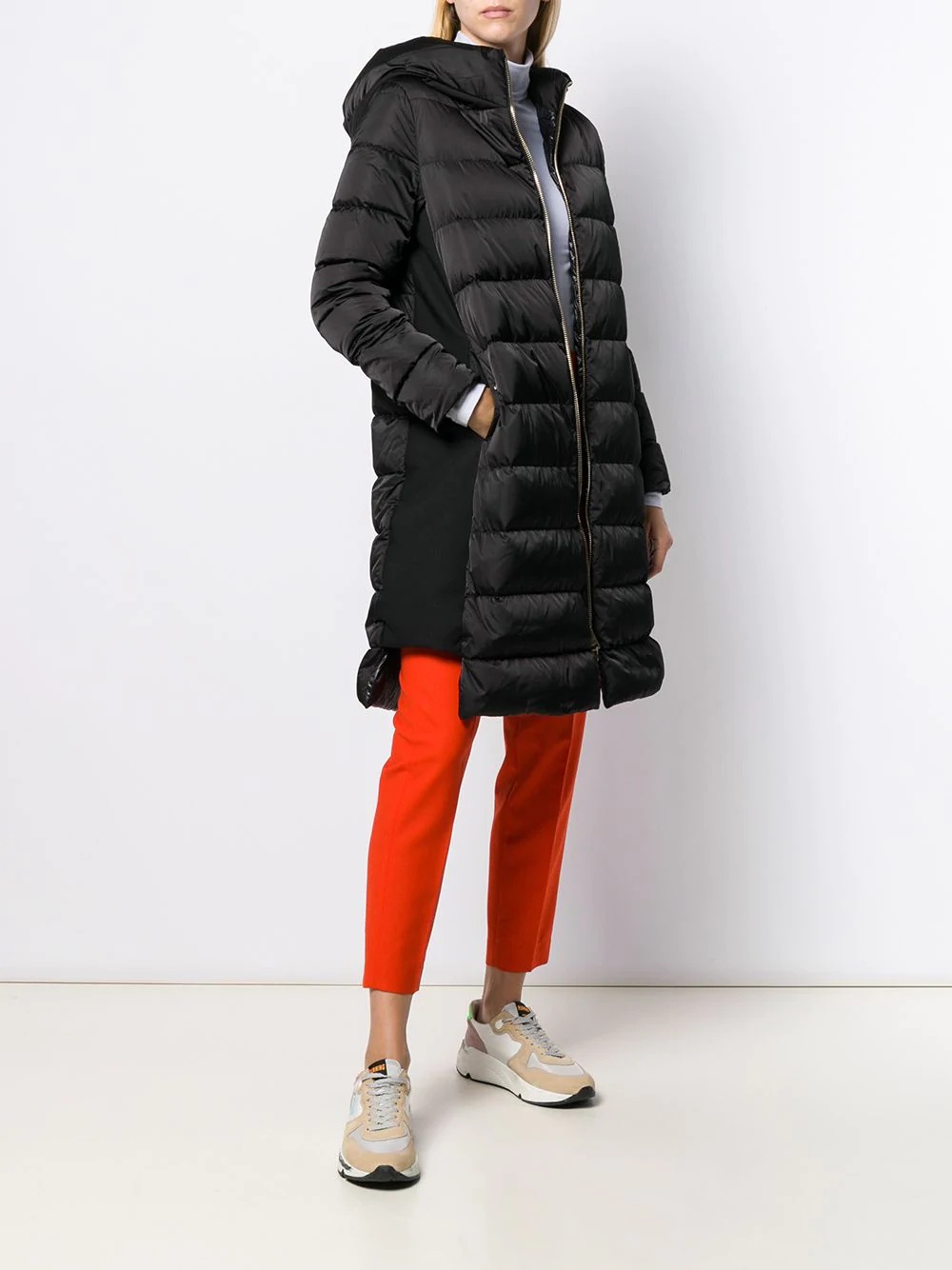 padded hooded coat - 2