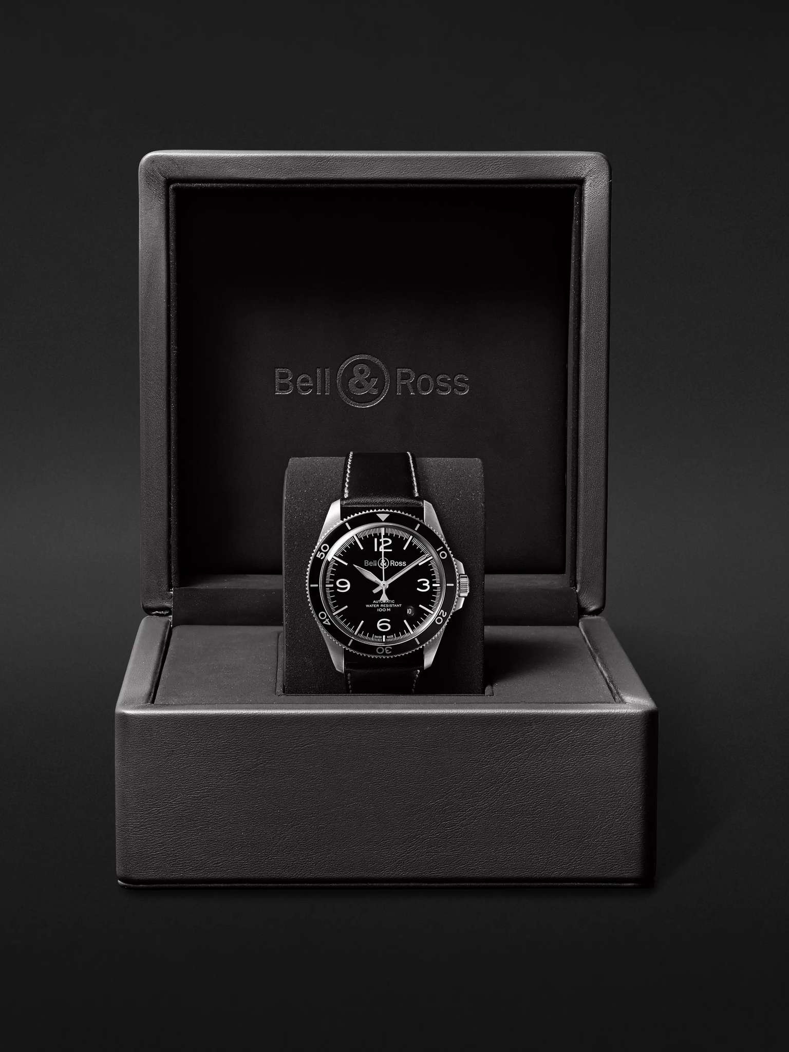 BR V2-92 Automatic 41mm Stainless Steel and Leather Watch, Ref. No. BRV292-­‐BL-­‐ST/SCA - 8
