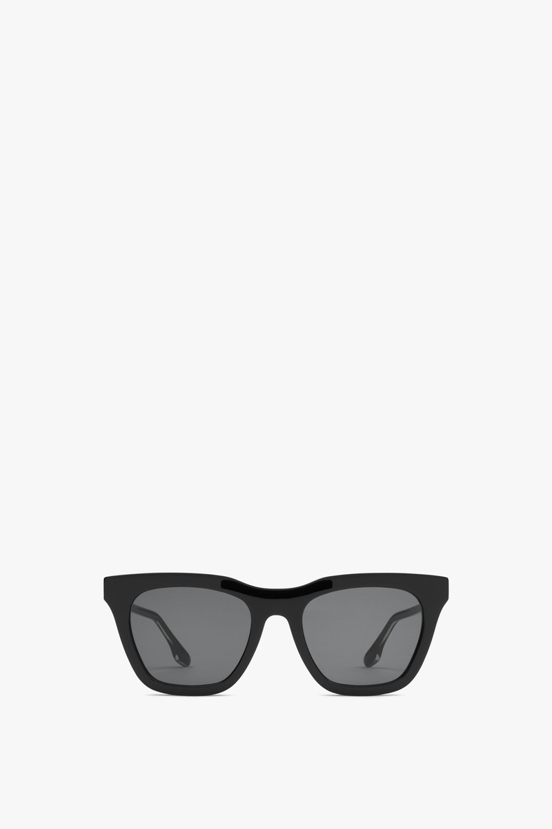 Rectangular Cat Eye Sunglasses In Black 1