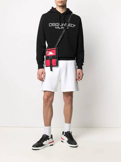 DSQUARED2 embroidered logo hoodie outlook