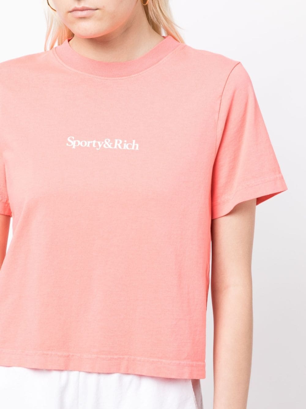 logo-print cotton T-shirt - 5