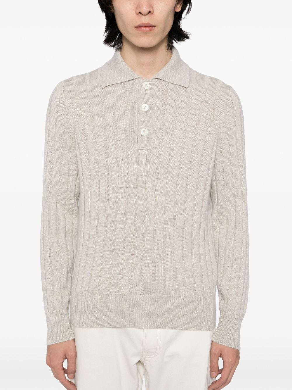 CASHMERE POLO SHIRT - 7