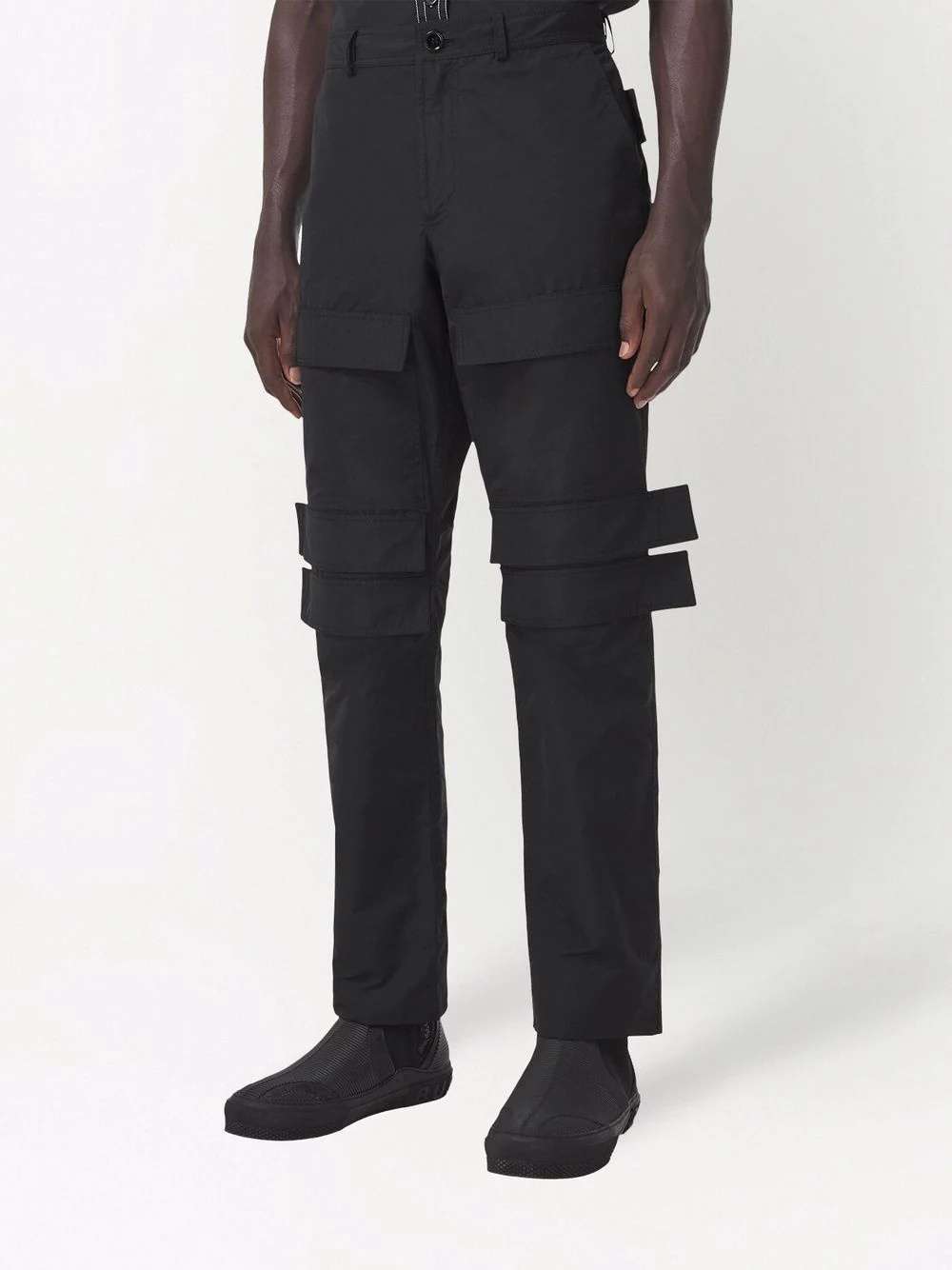 panel-detail cargo trousers - 3