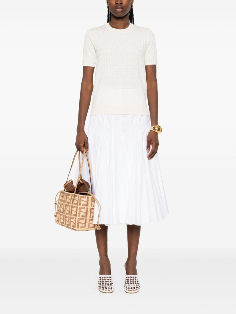FENDI FF-jacquard T-shirt outlook