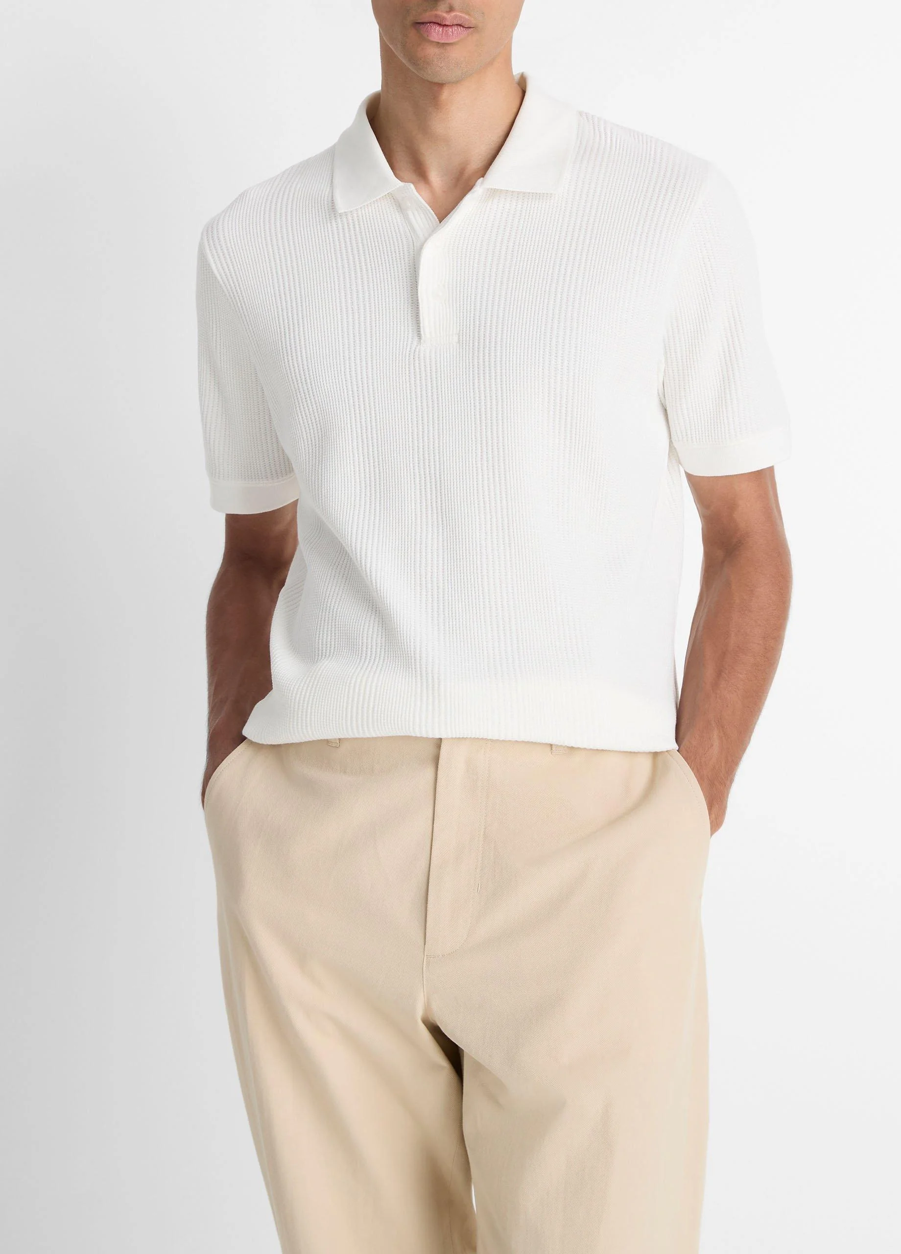 Variegated Pima Cotton Polo Shirt - 1