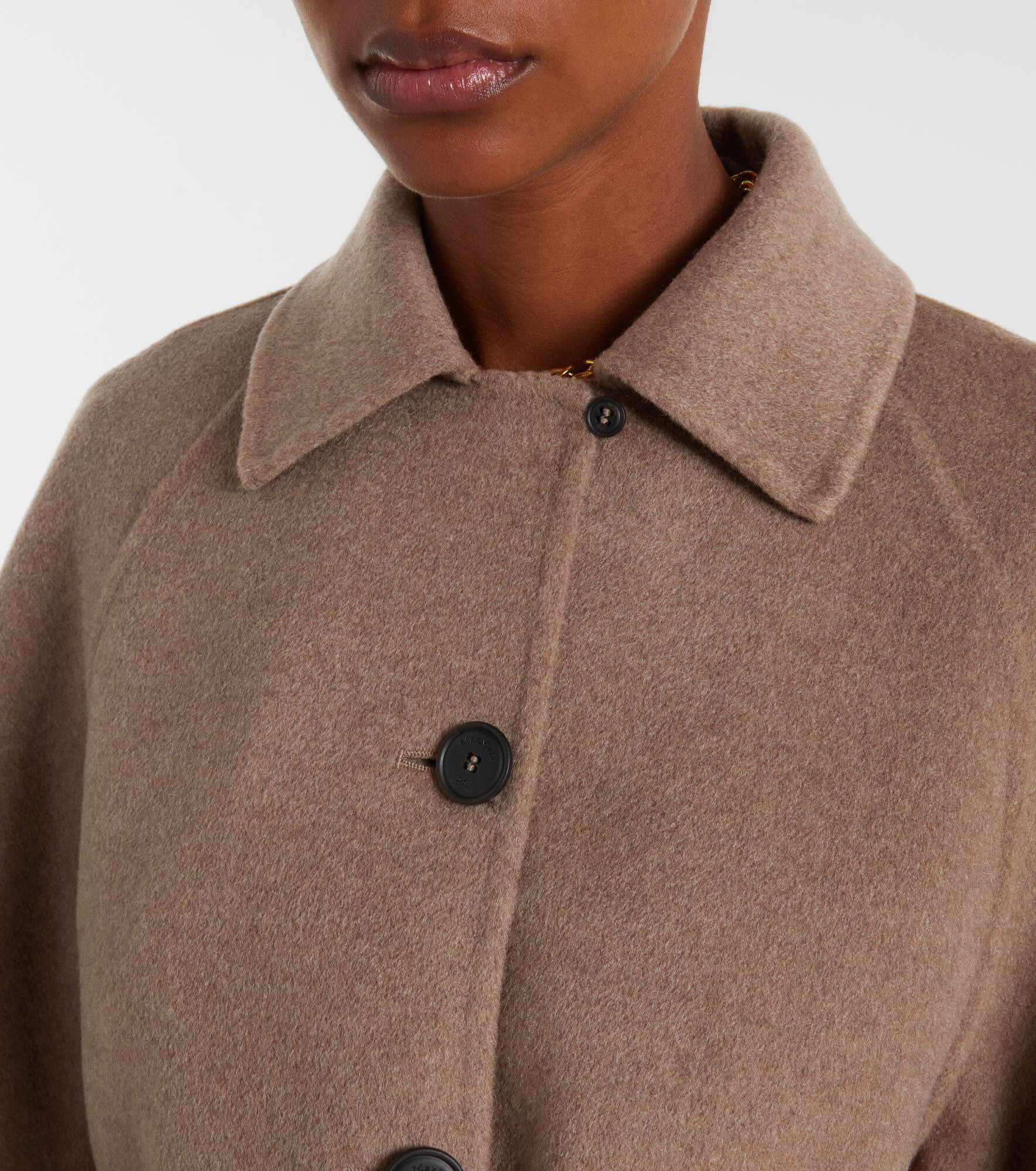Centro belted cashmere coat - 4