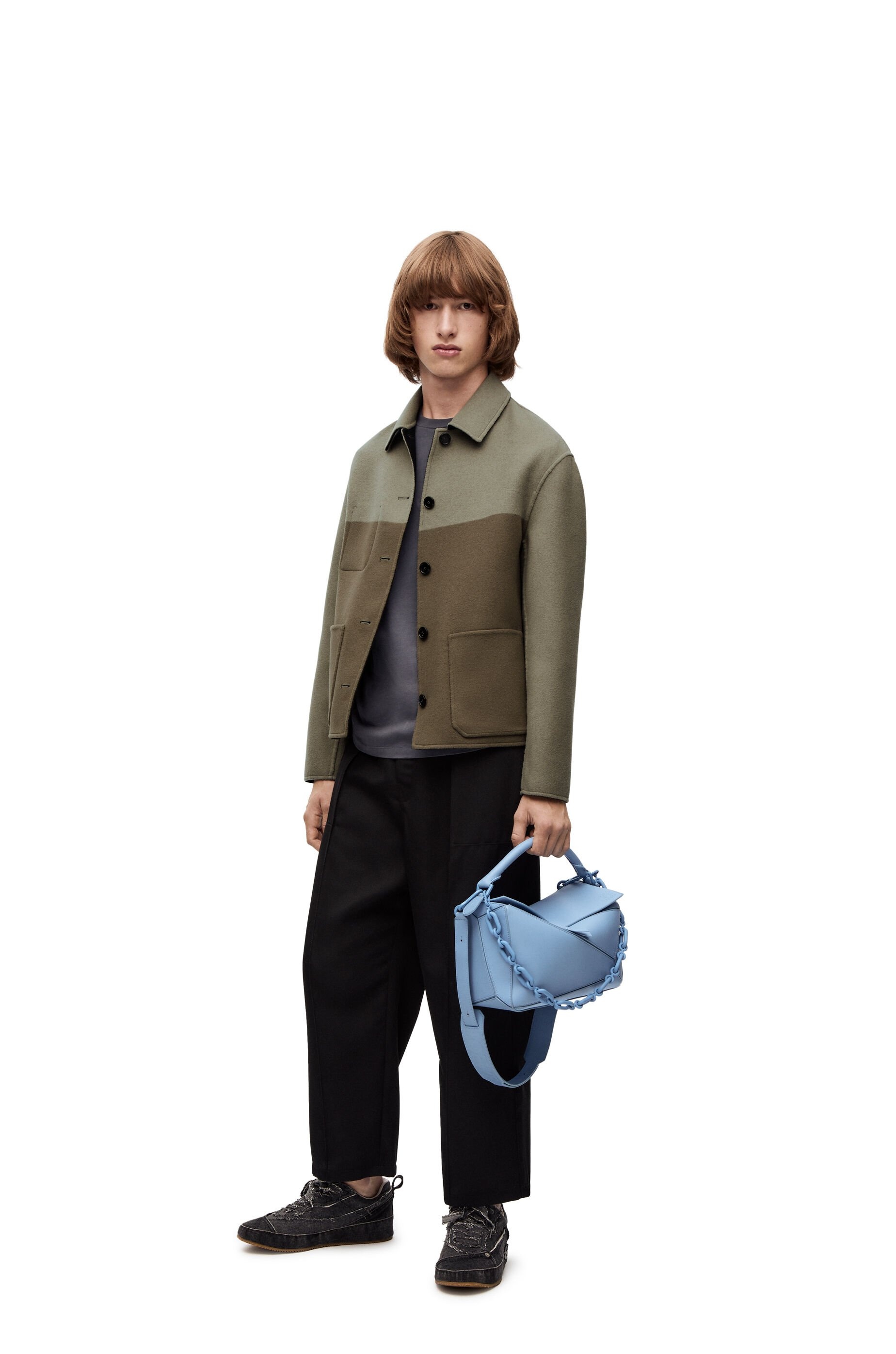 Reversible workwear jacket in wool, cashmere and silk - 2