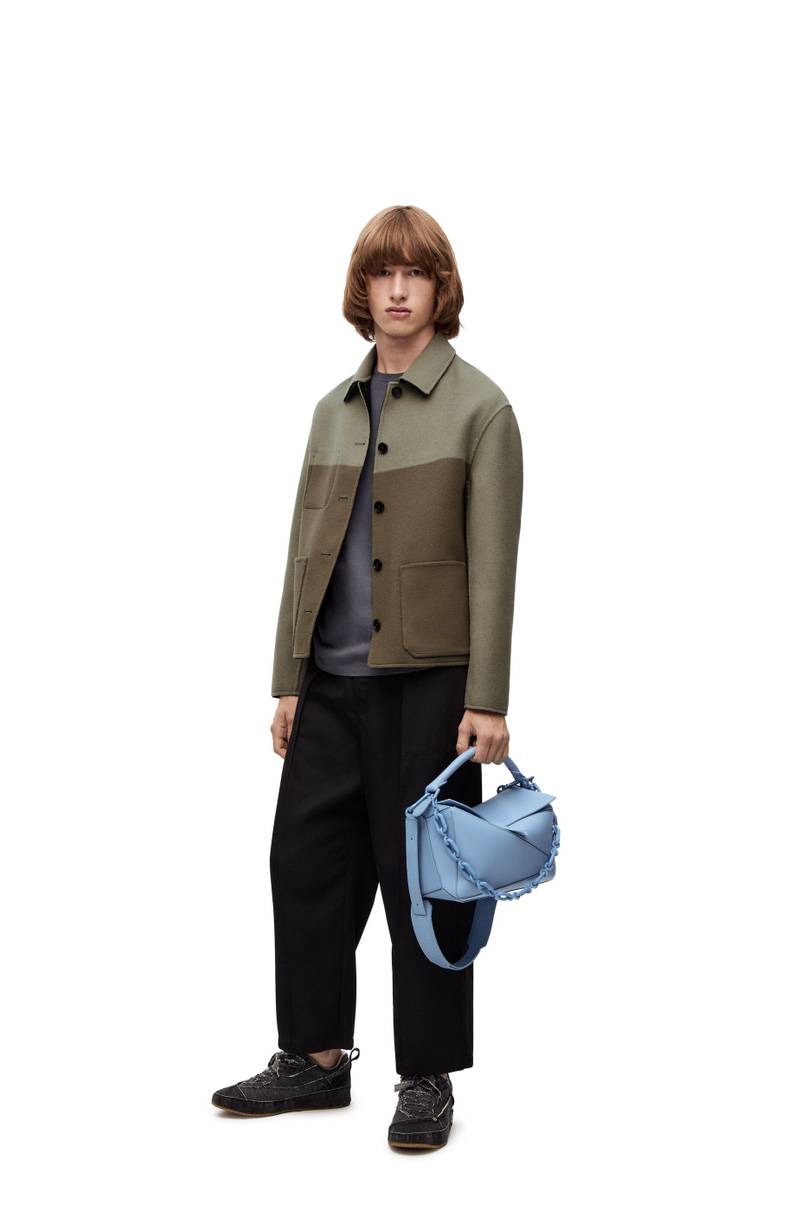 Loewe Reversible workwear jacket in wool, cashmere and silk outlook