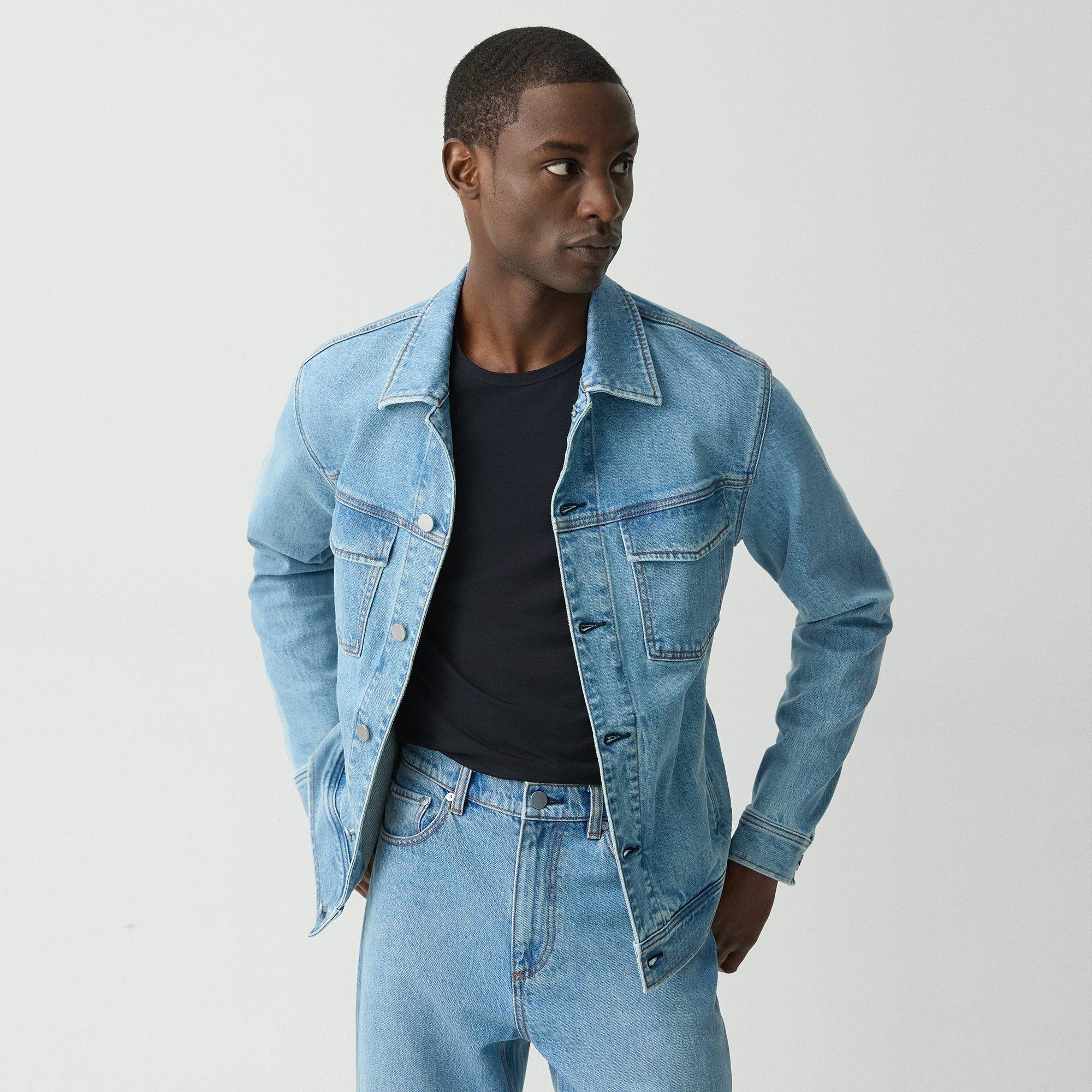 City Trucker Jacket in Stretch Denim - 2