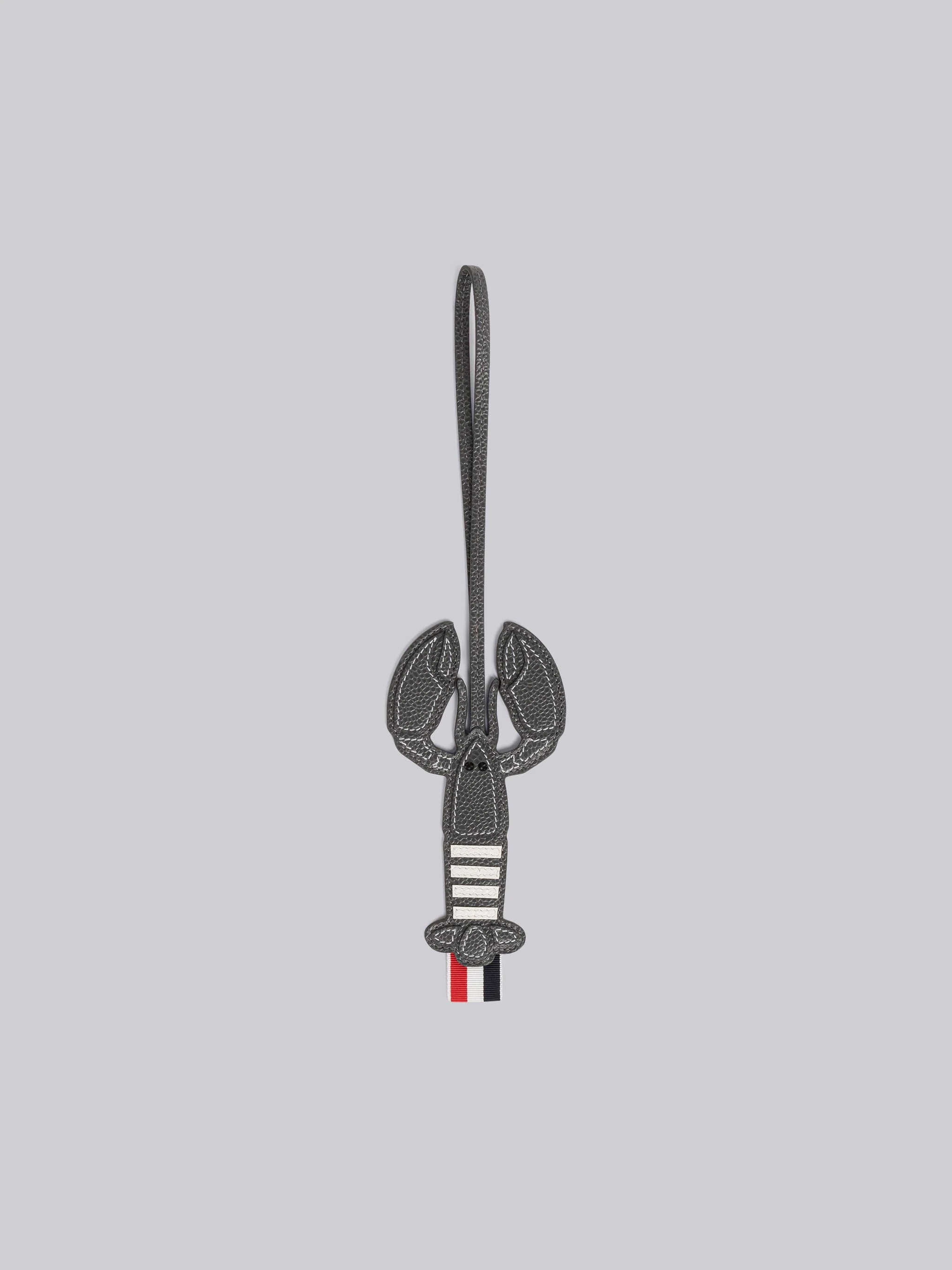 Pebble Grain Leather Lobster Charm - 1
