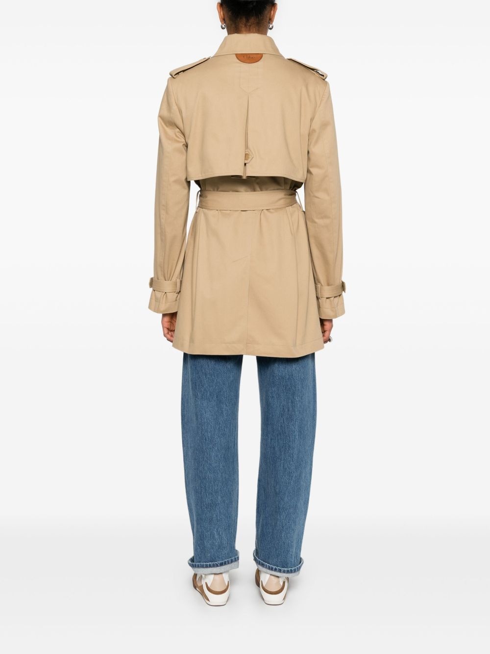 belted trench coat - 4