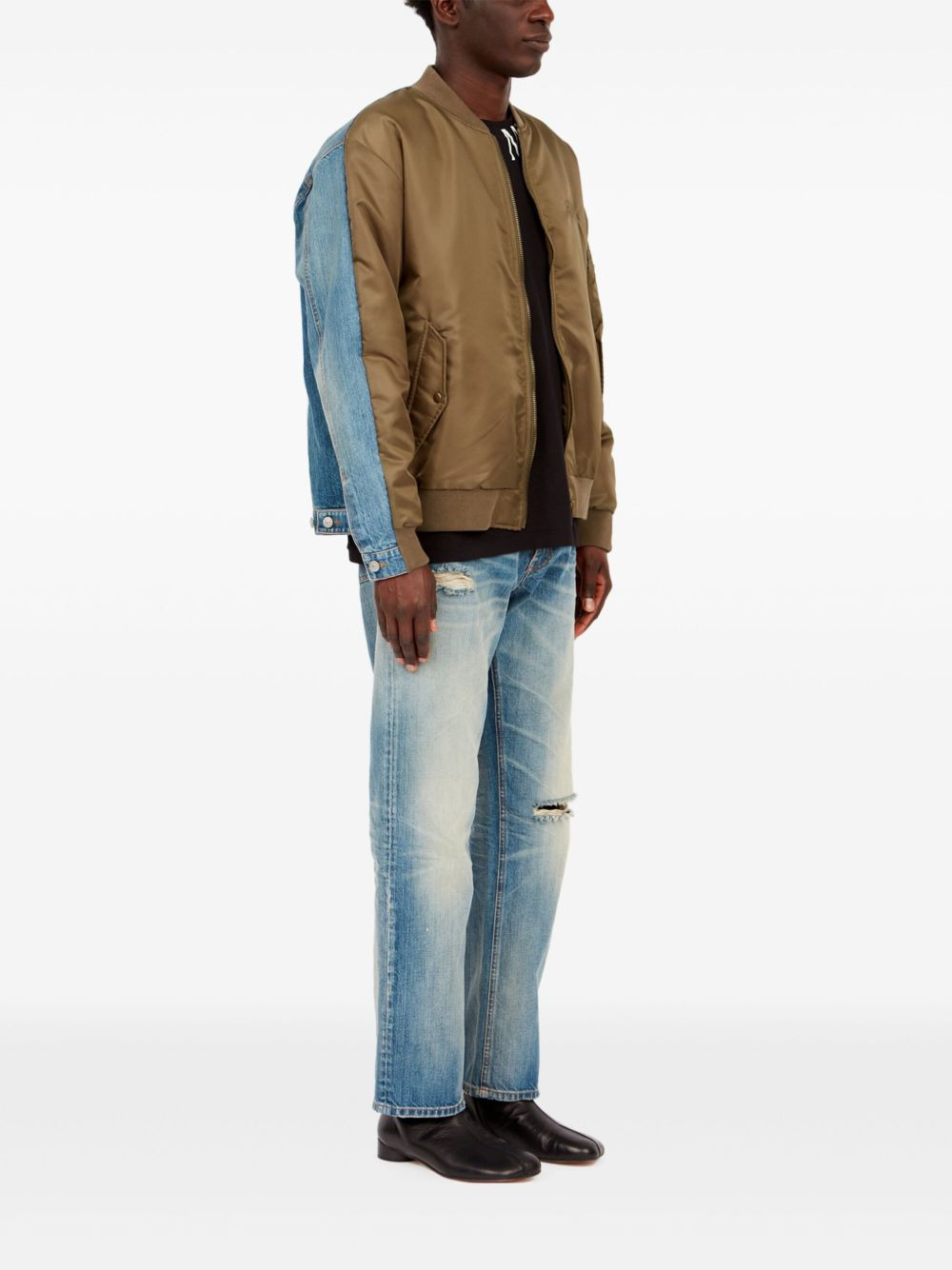 numbers-motif bomber jacket - 3