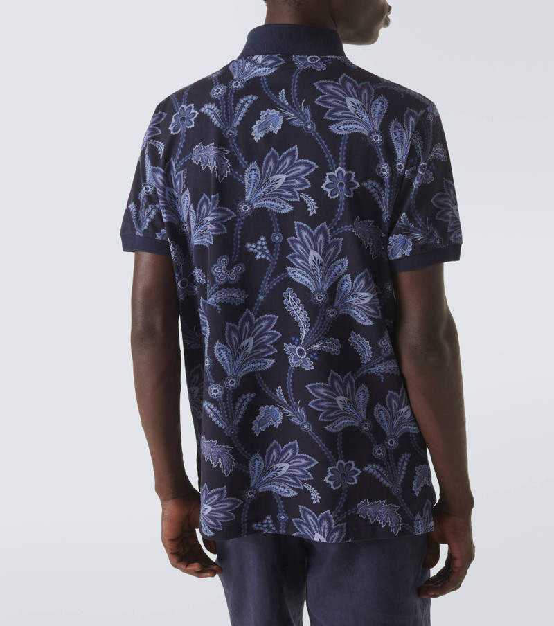 Printed cotton piqué polo shirt 4