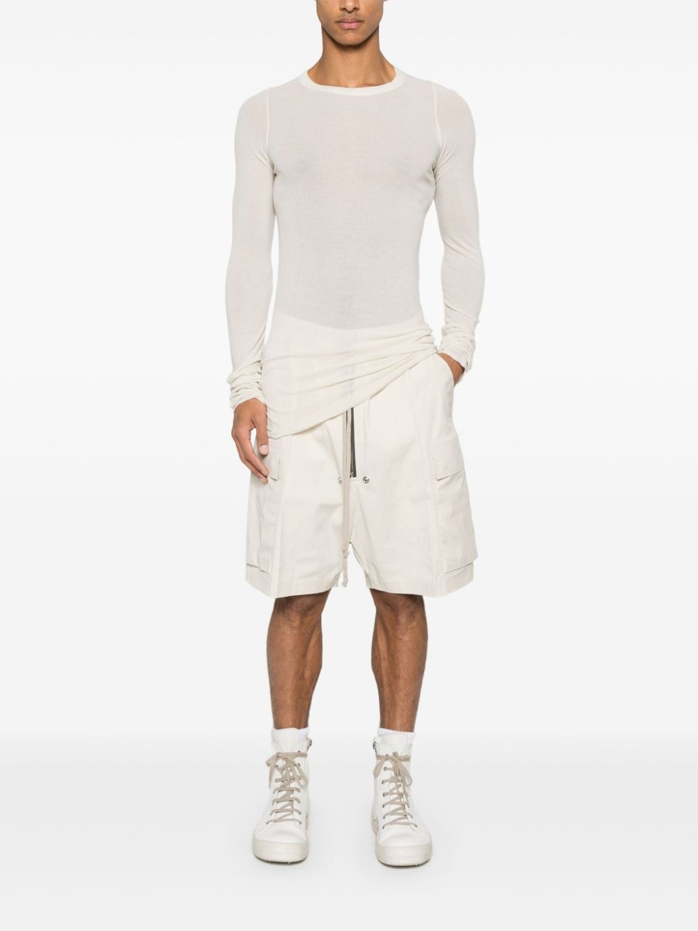 ribbed jersey T-shirt - 2