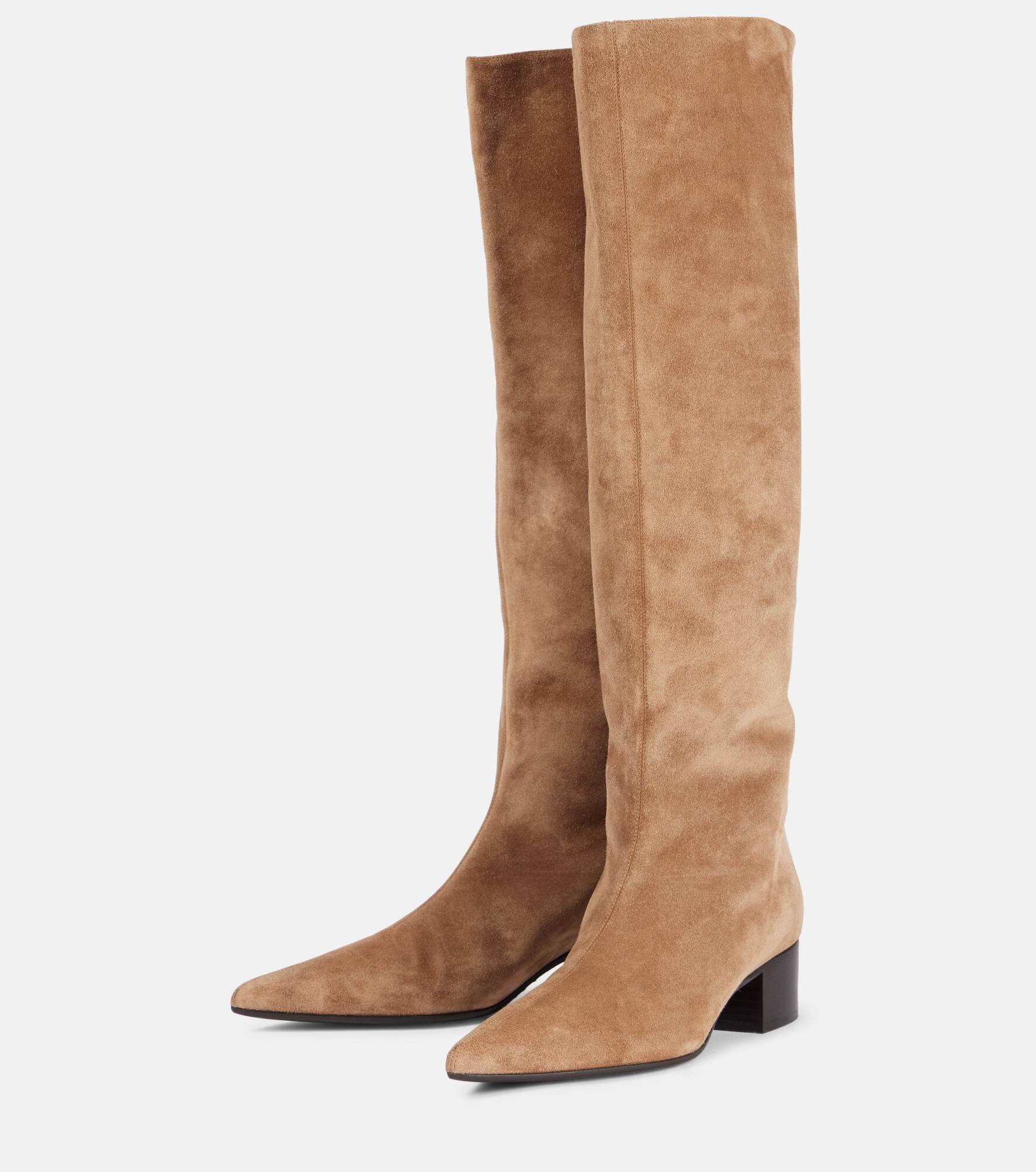Andee suede knee-high boots - 4