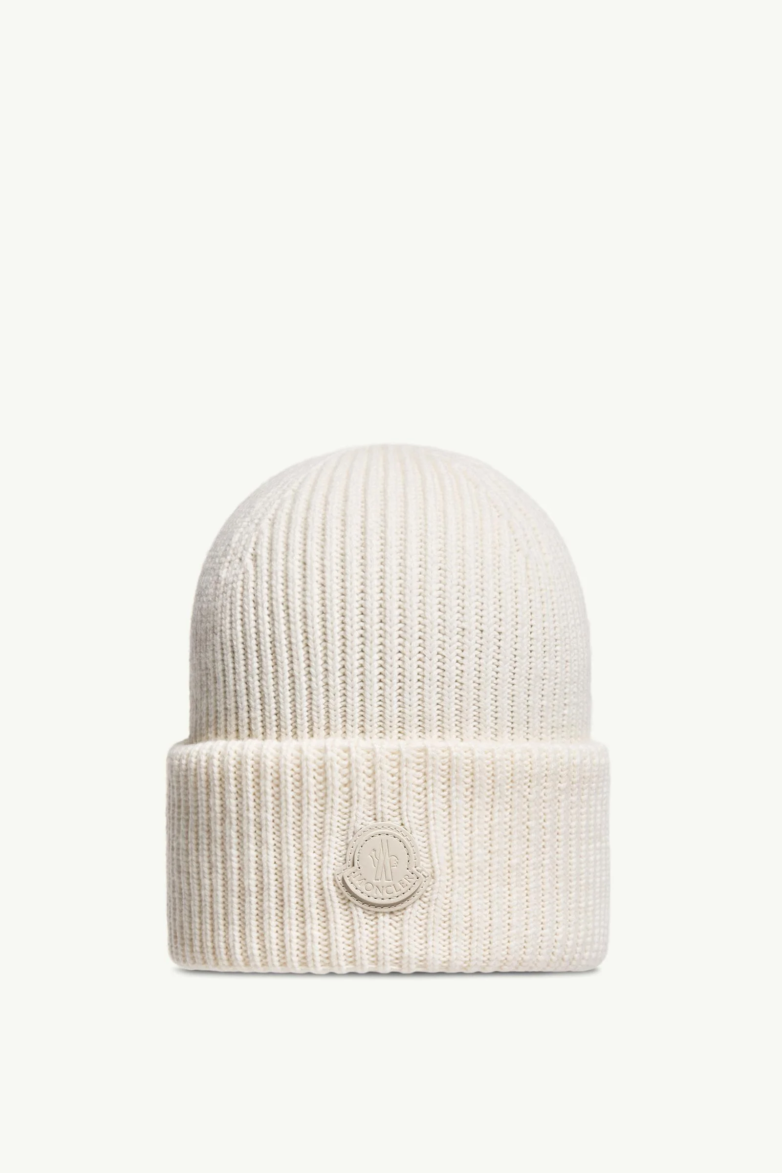 Leather Logo Cashmere Beanie - 1