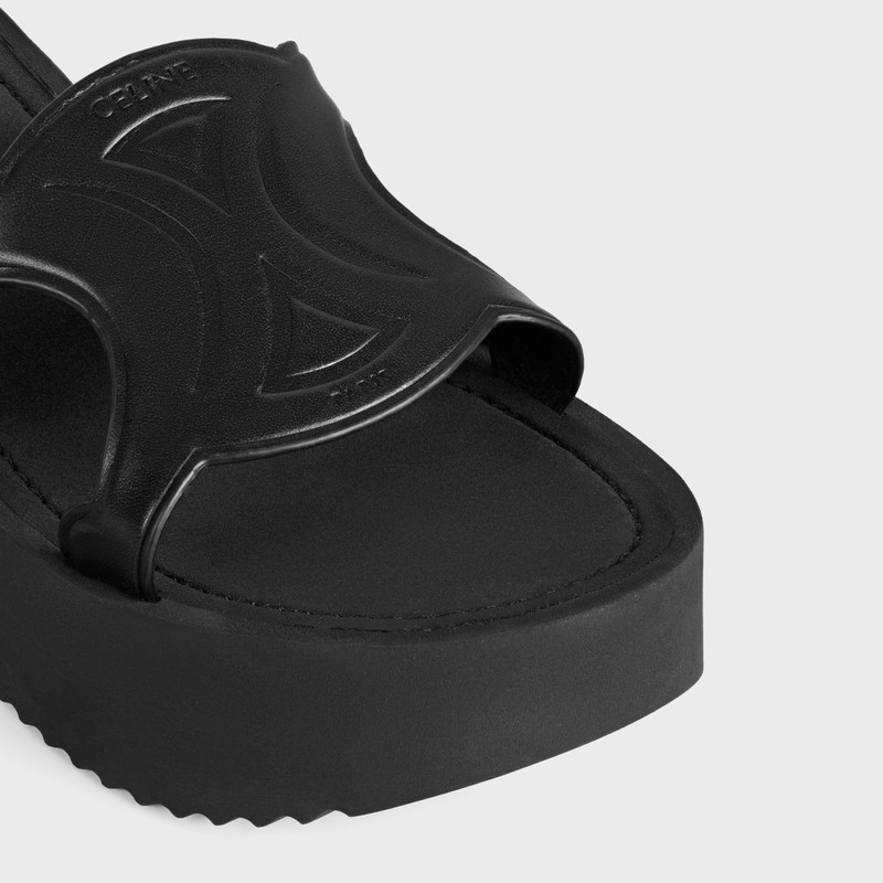 CELINE SUNNY WEDGE MULE IN Calfskin - Vegetal Tanning outlook