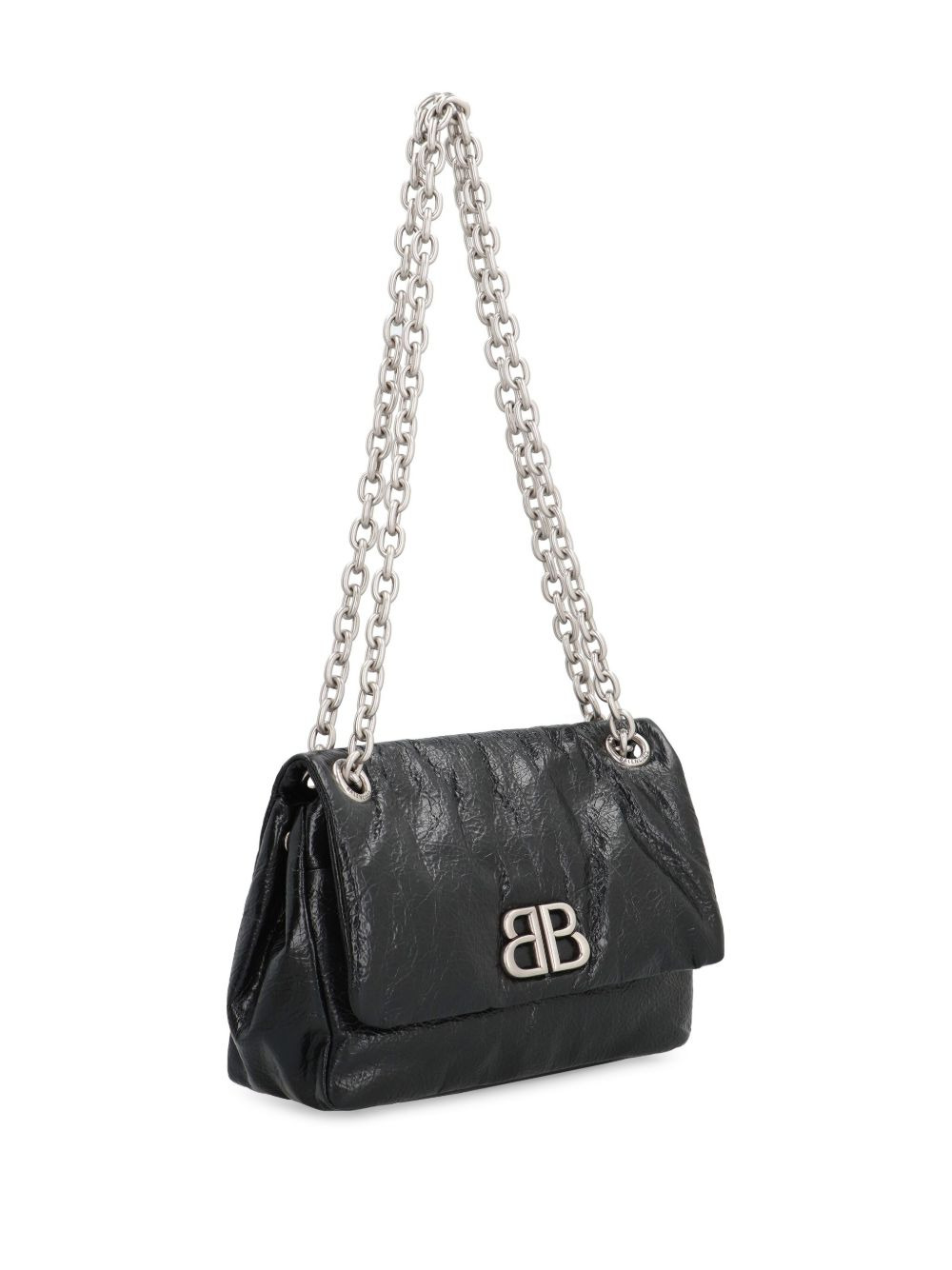 mini Monaco appliquÃ©-logo leather bag - 3