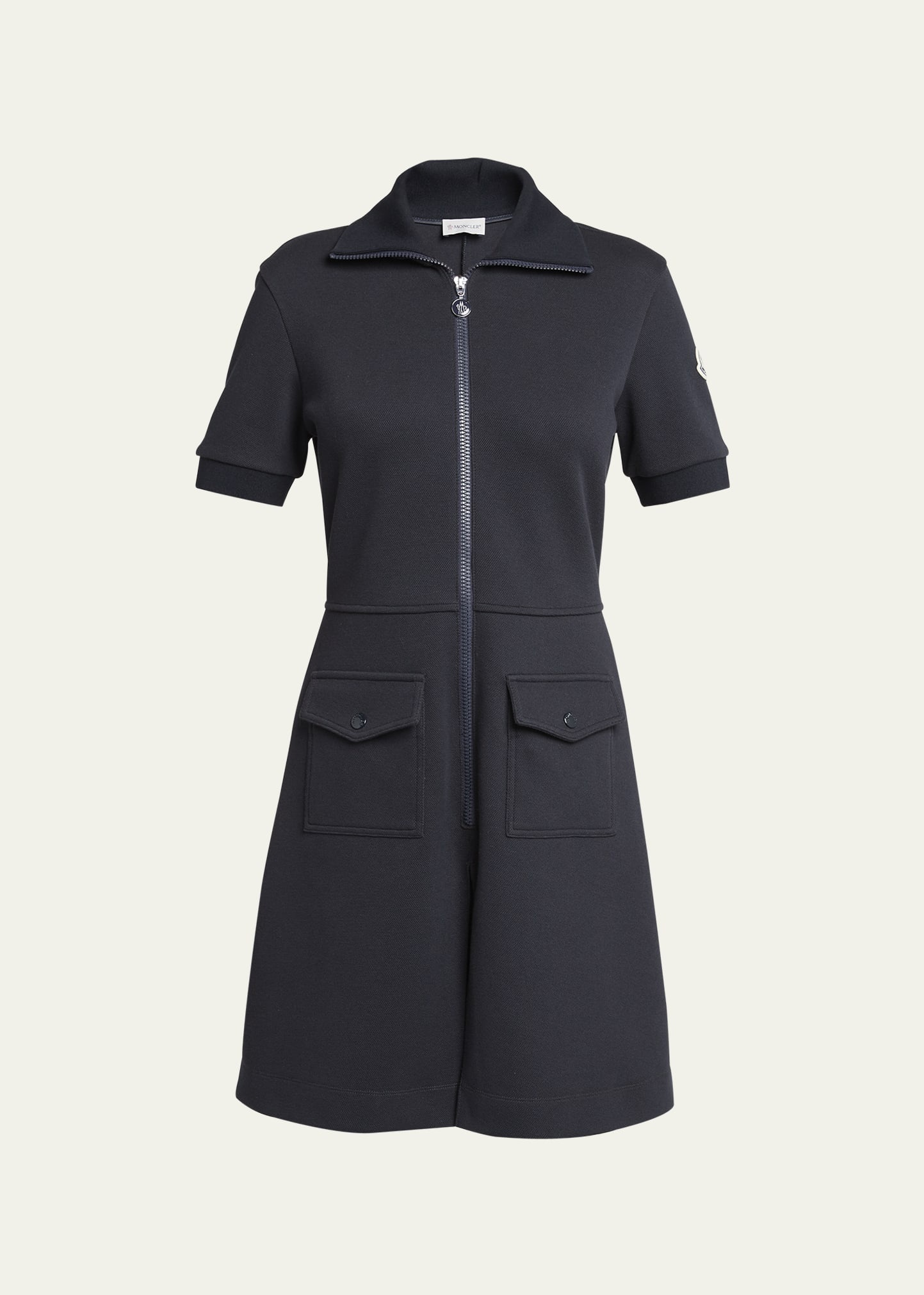 Short-Sleeve Mini Shirtdress - 1