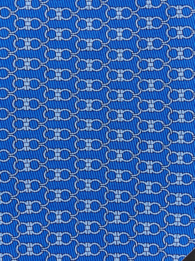 FERRAGAMO Gancini print silk tie outlook