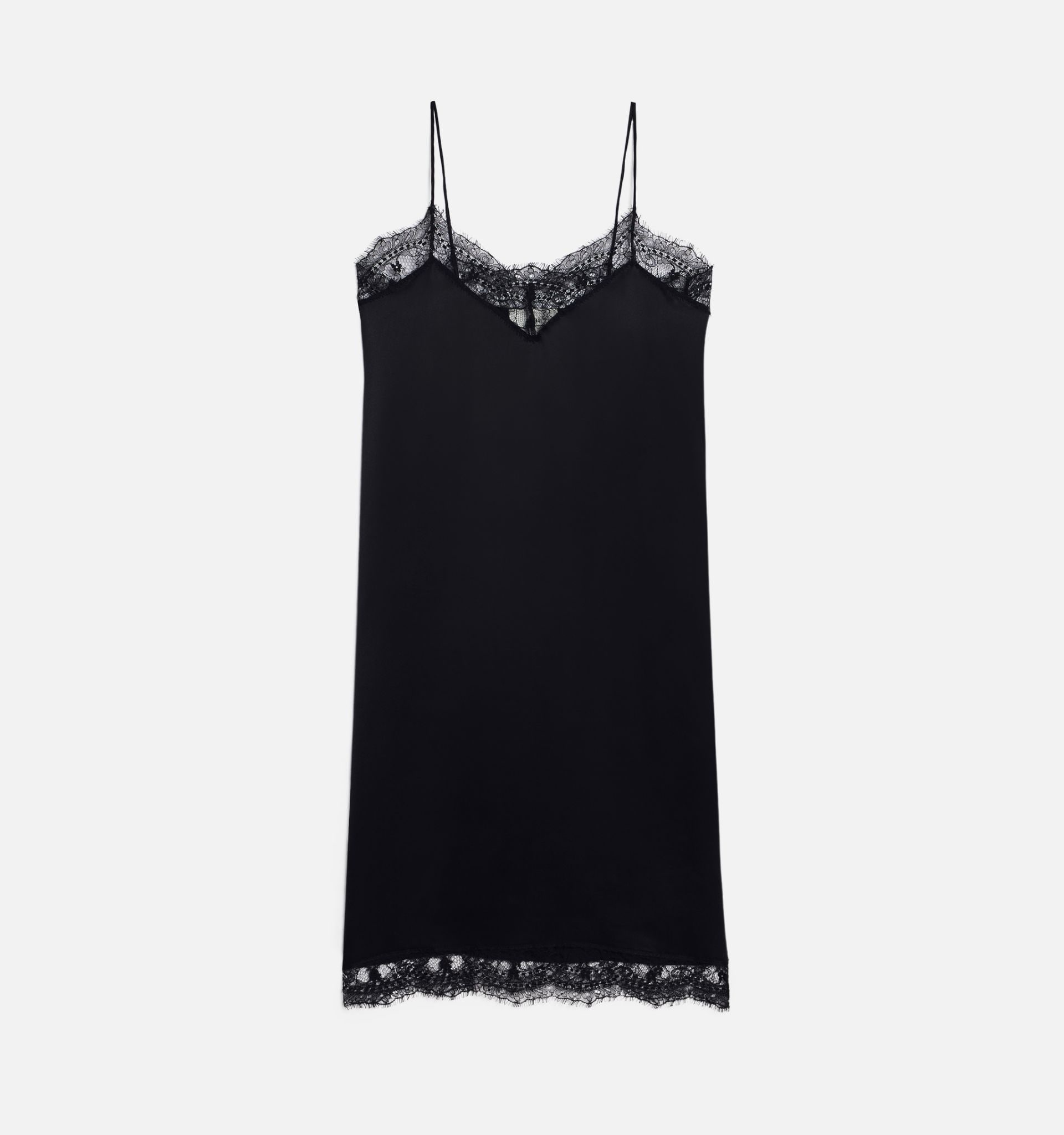 Strap Dress With Lace - 5