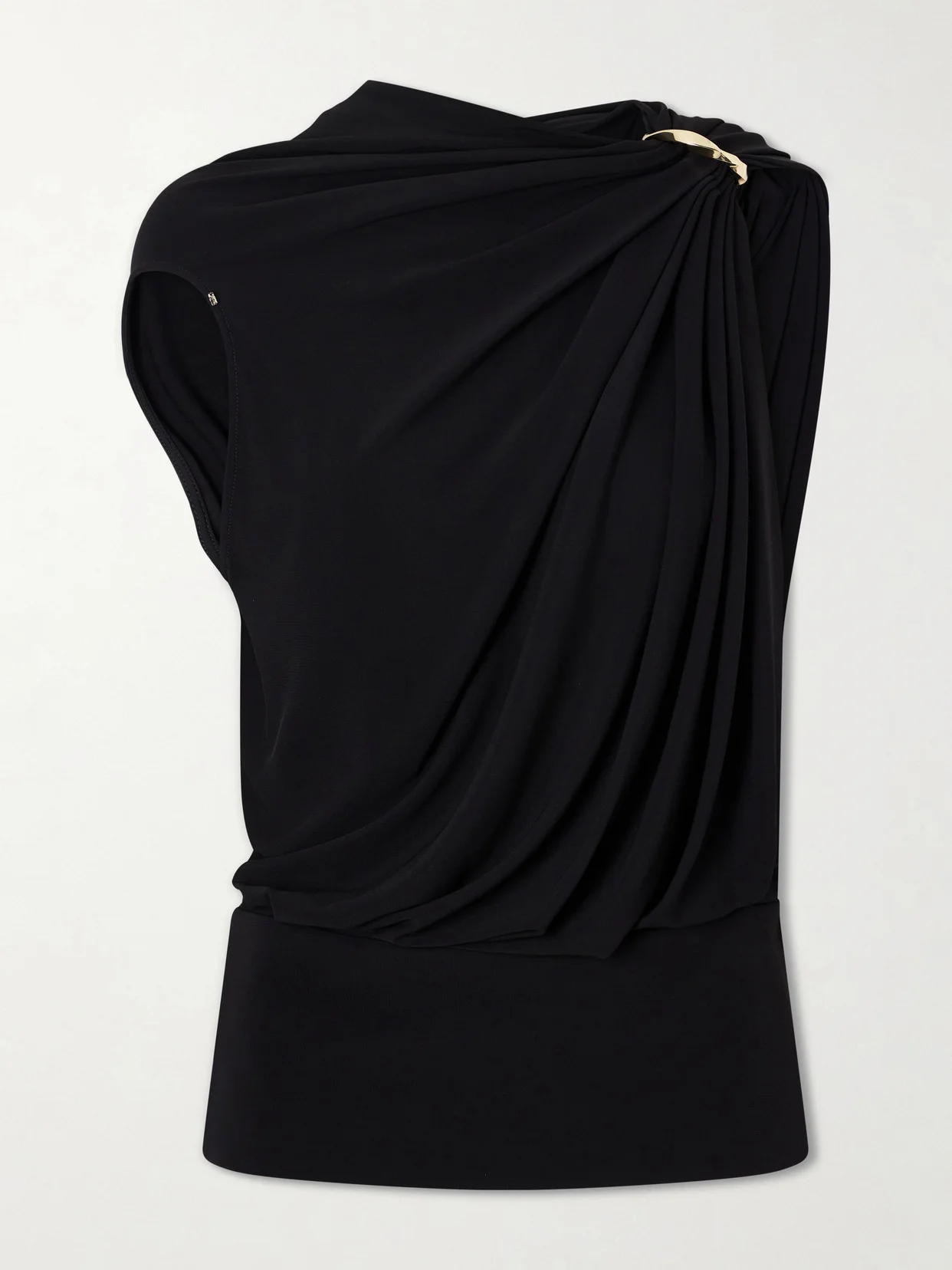 Embellished Jersey Blouse - 1