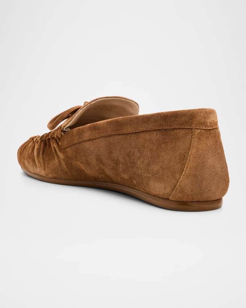 Britt Suede Bow Loafers 4