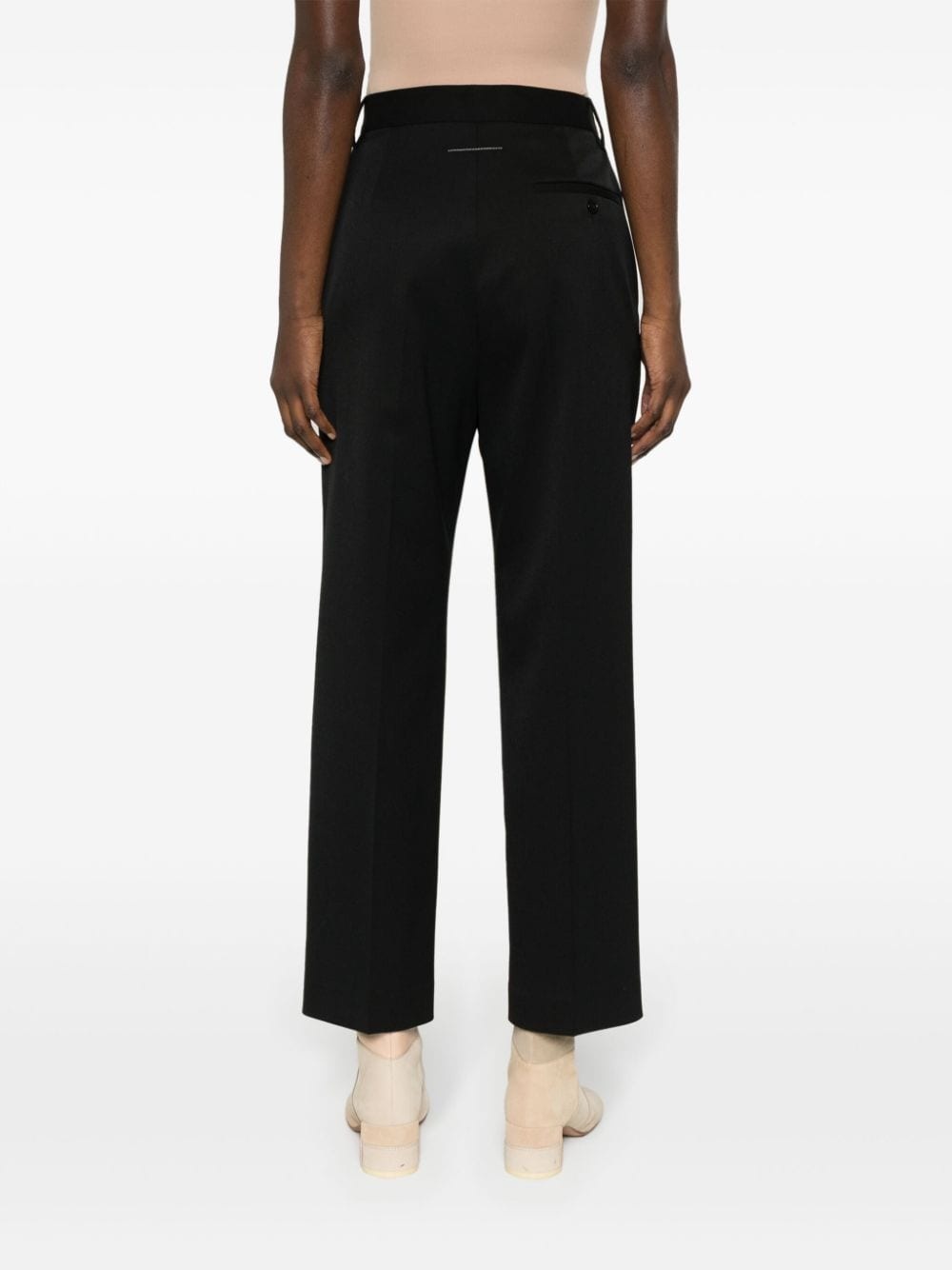 straight-leg cropped trousers - 4