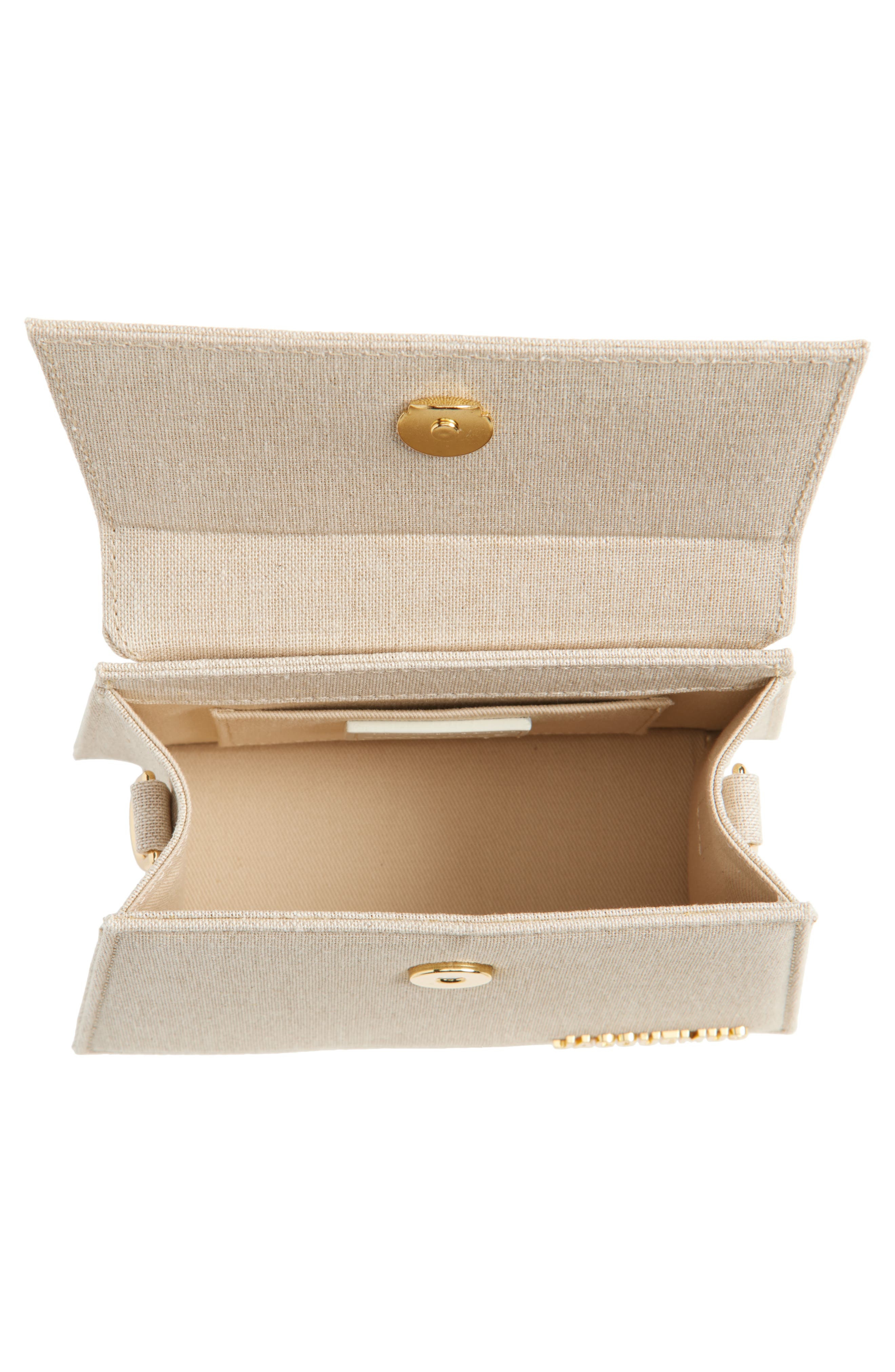 Jacquemus Le Chiquito Moyen Leather Top Handle Bag in Light Greige at Nordstrom - 5