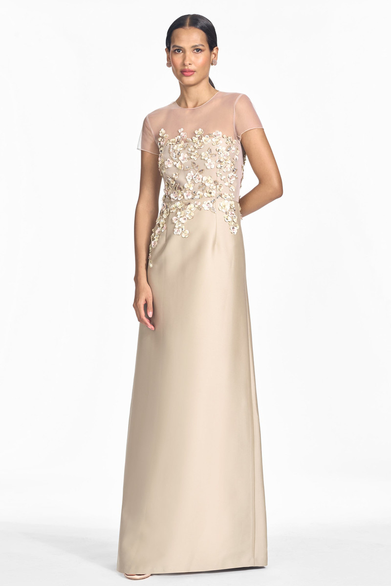 VICTORIA GOWN - GLACÈ PEWTER CHERRIES 3